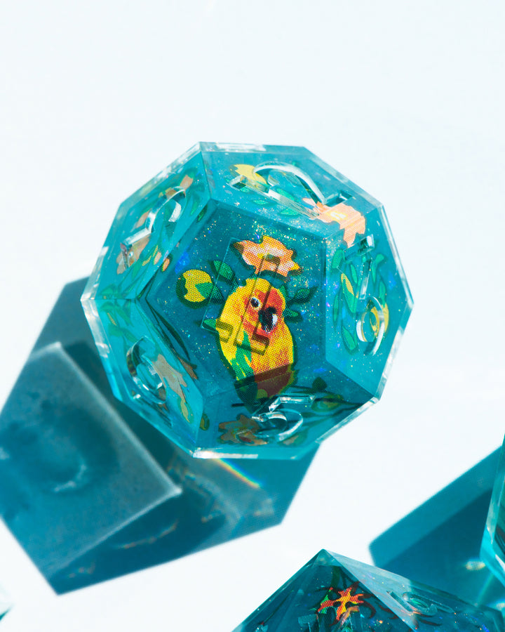 Join The Party Plant Pirates 7-Piece Iconic Dice Set