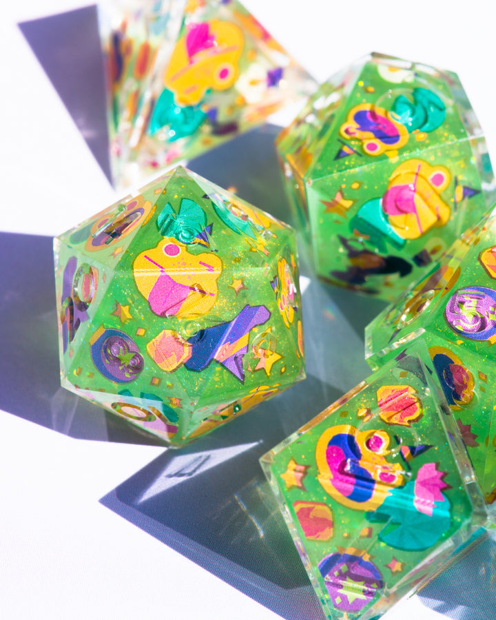 High Rollers x Dispel "The Clever Toad" 7-Piece Iconic Dice Set