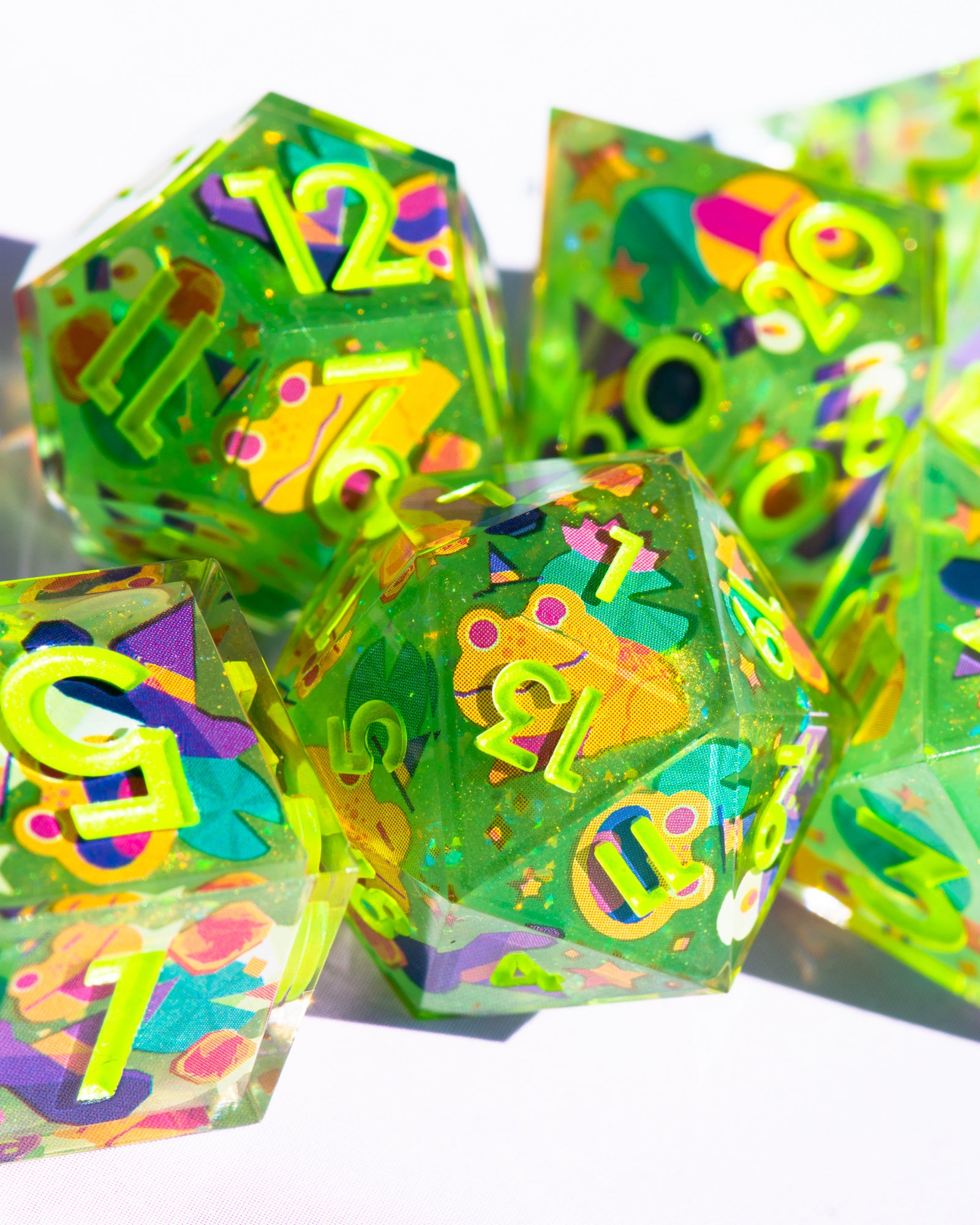 High Rollers x Dispel "The Clever Toad" 7-Piece Iconic Dice Set