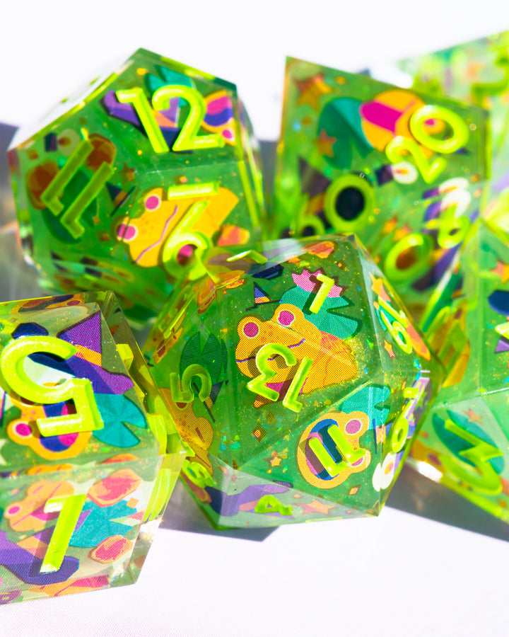 High Rollers x Dispel "The Clever Toad" 7-Piece Iconic Dice Set