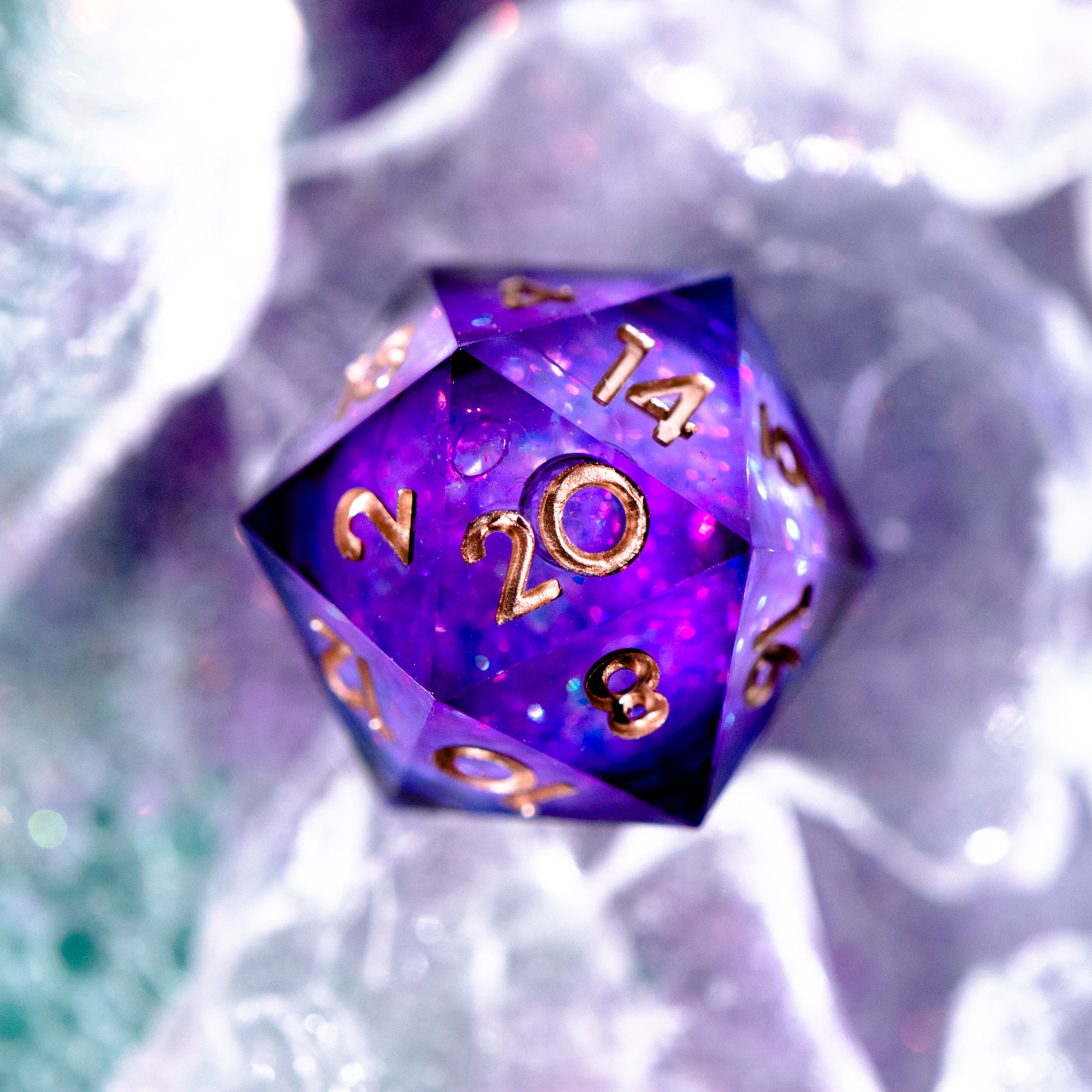 The Dark Veil 7-Piece Liquid Core Dice Set