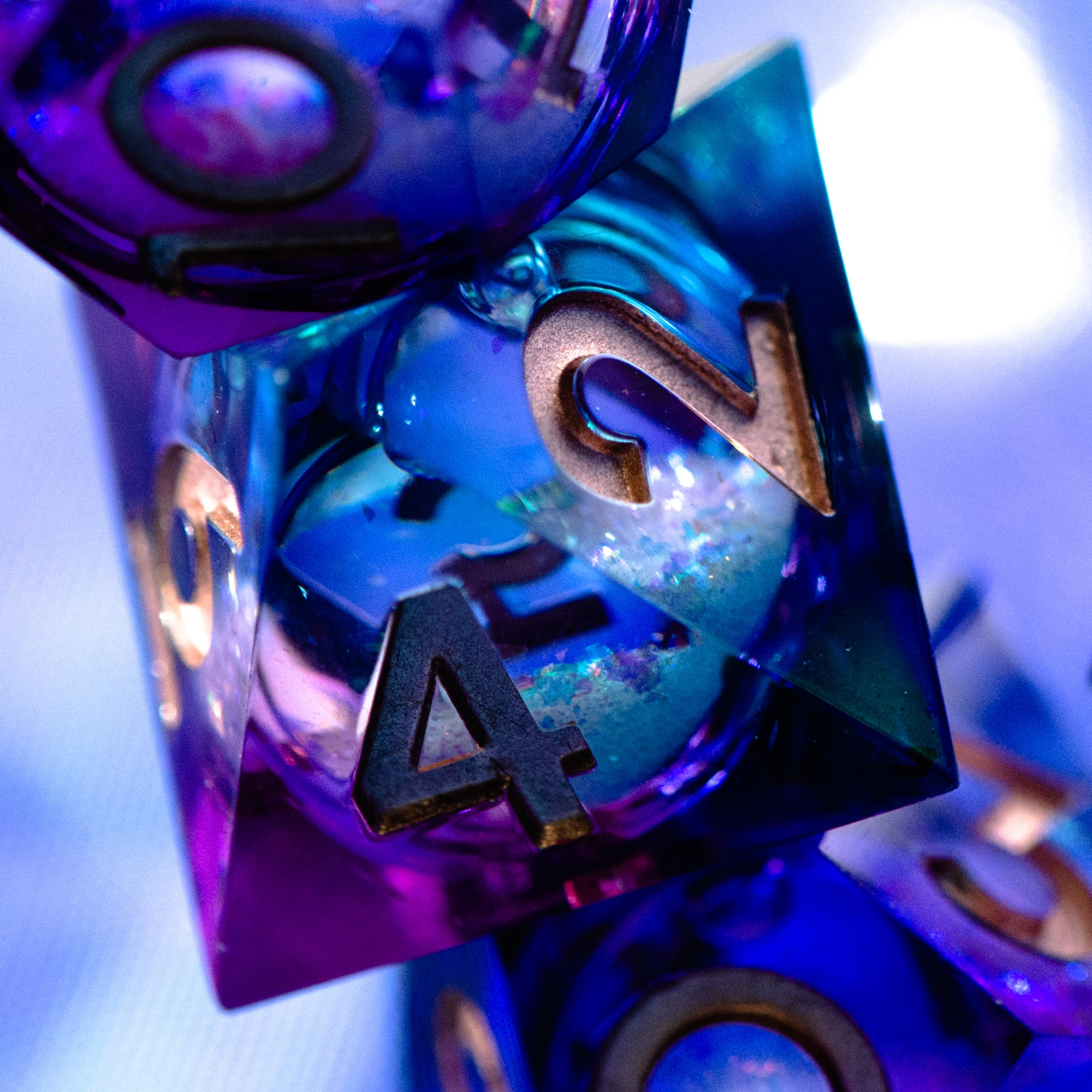 The Dark Veil 7-Piece Liquid Core Dice Set