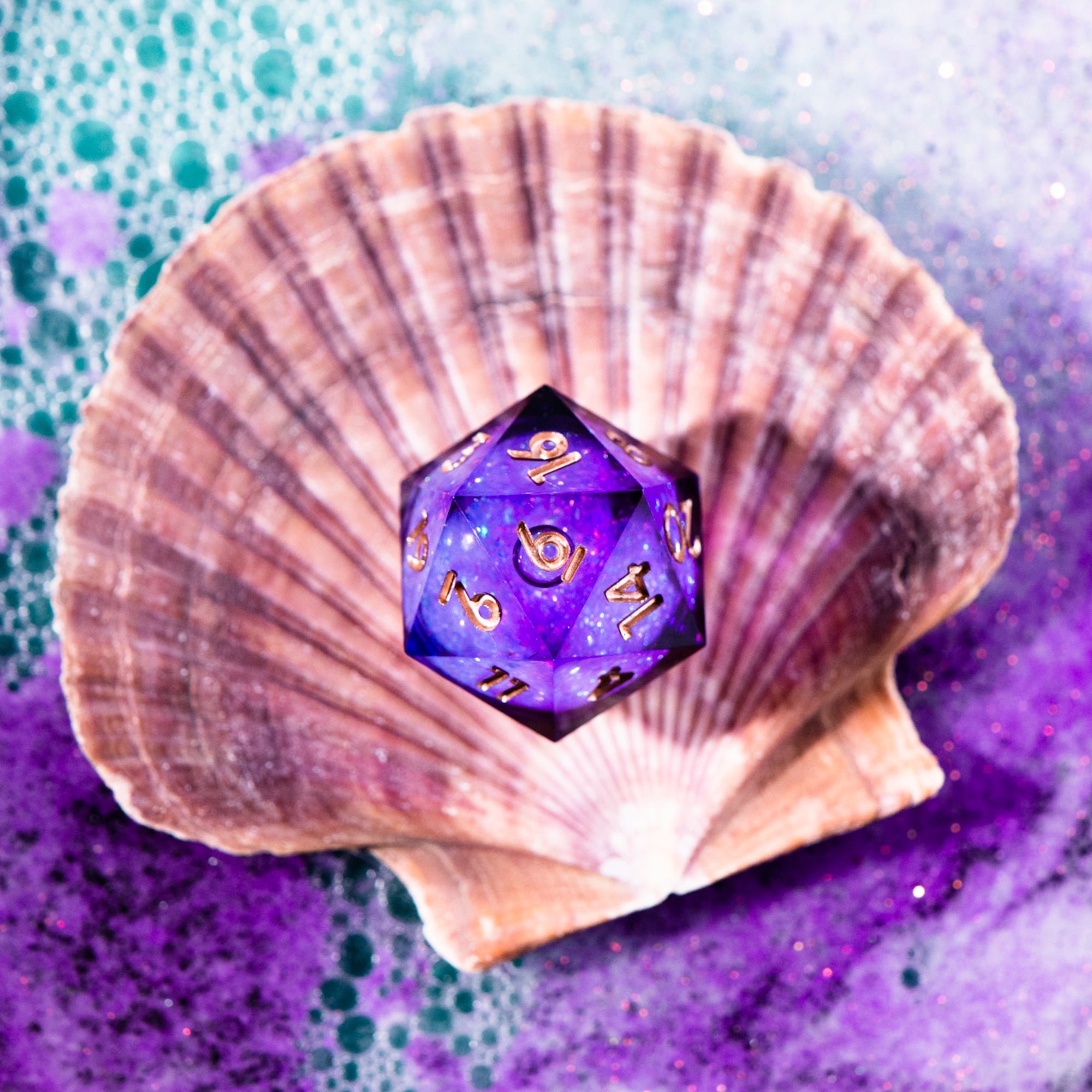 The Dark Veil 7-Piece Liquid Core Dice Set