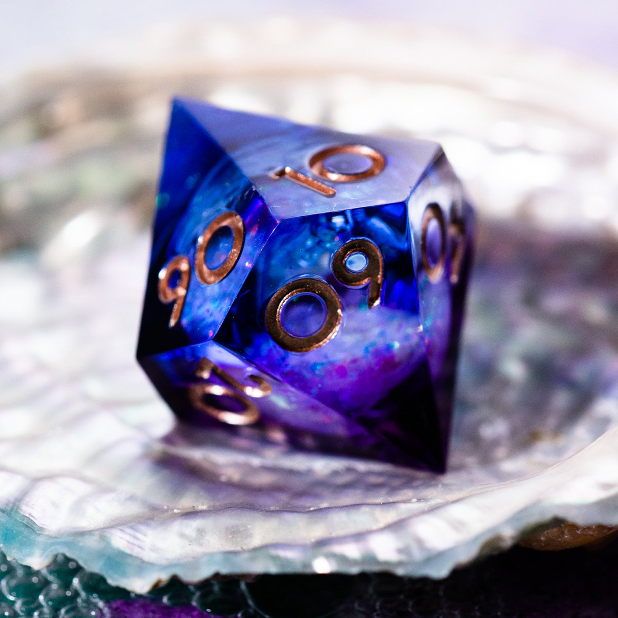 The Dark Veil 7-Piece Liquid Core Dice Set