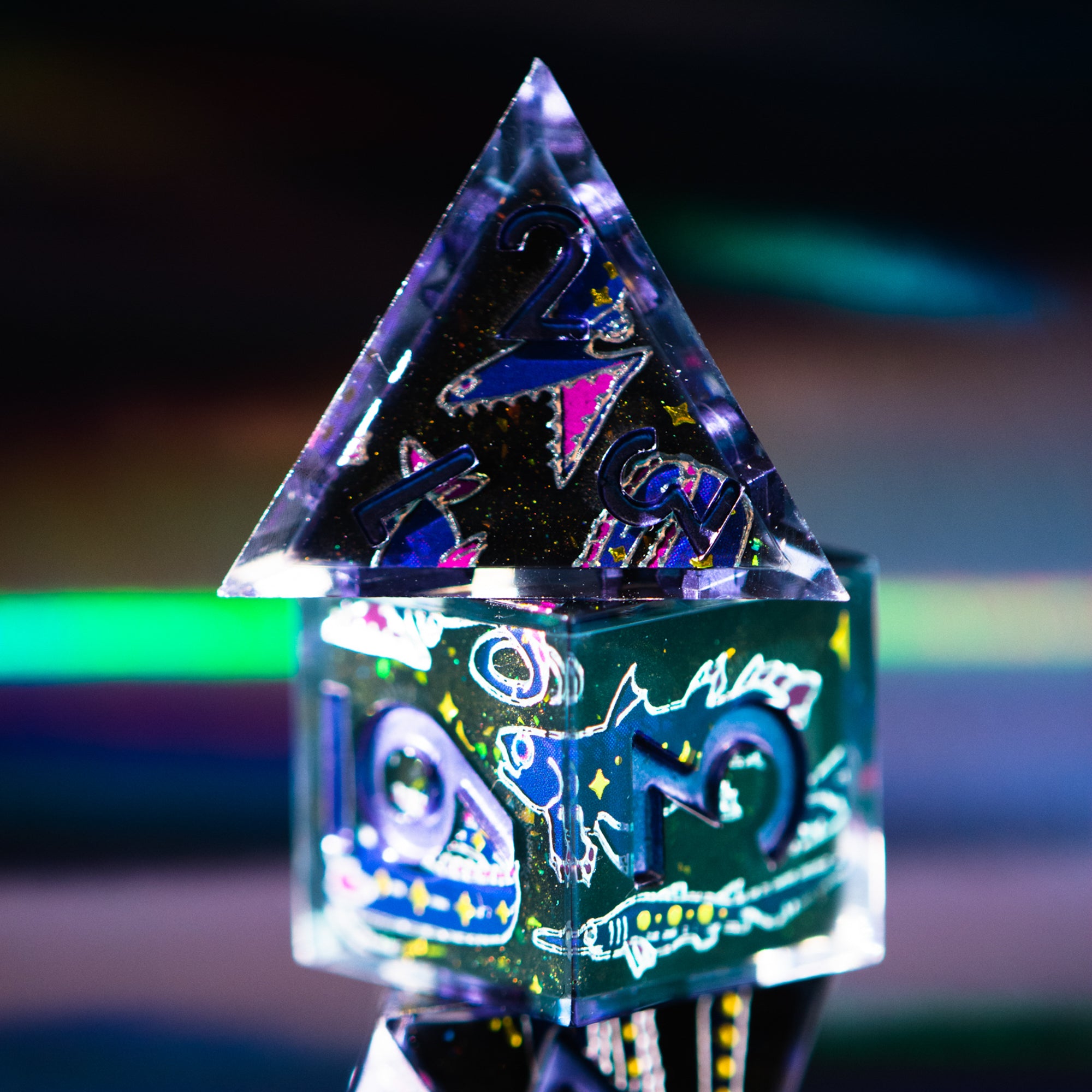 Night Sea 7-Piece Iconic Dice Set