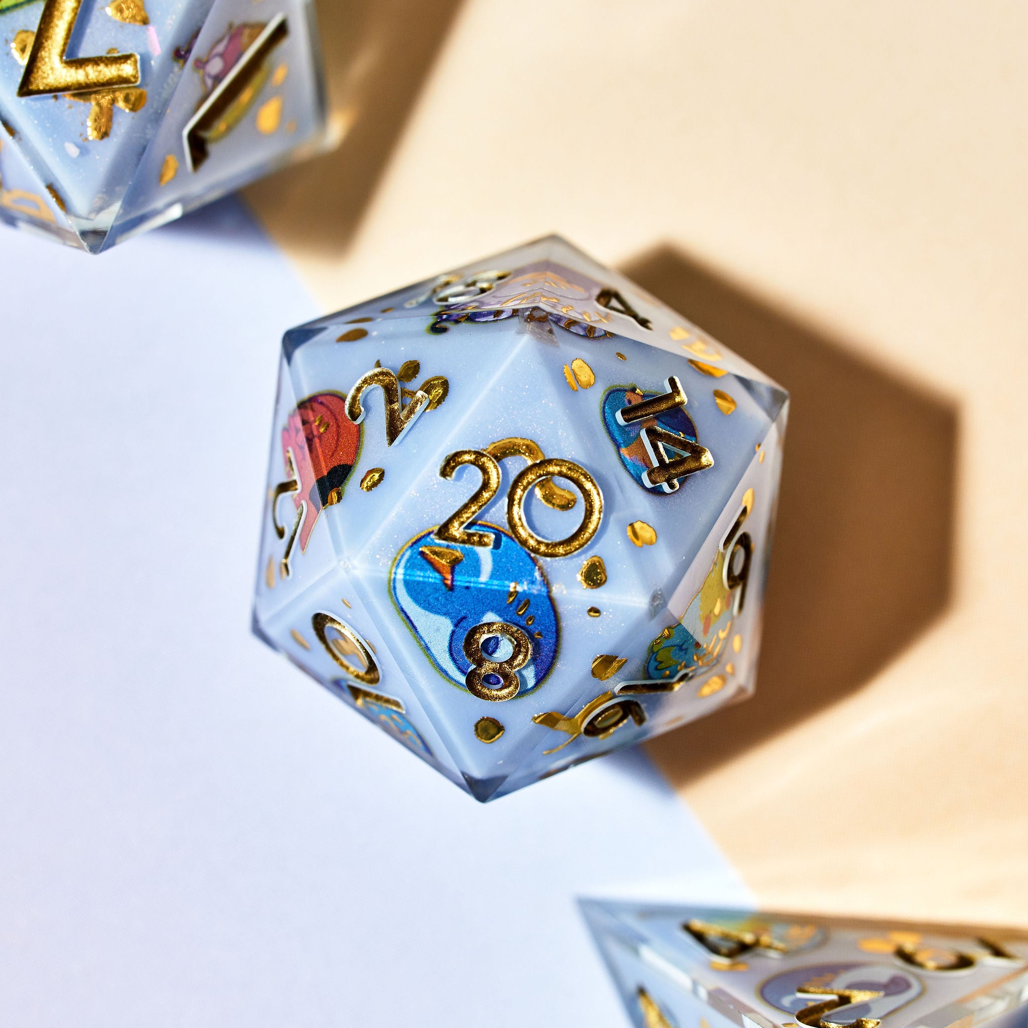 Round Birds 7-Piece Iconic Dice Set