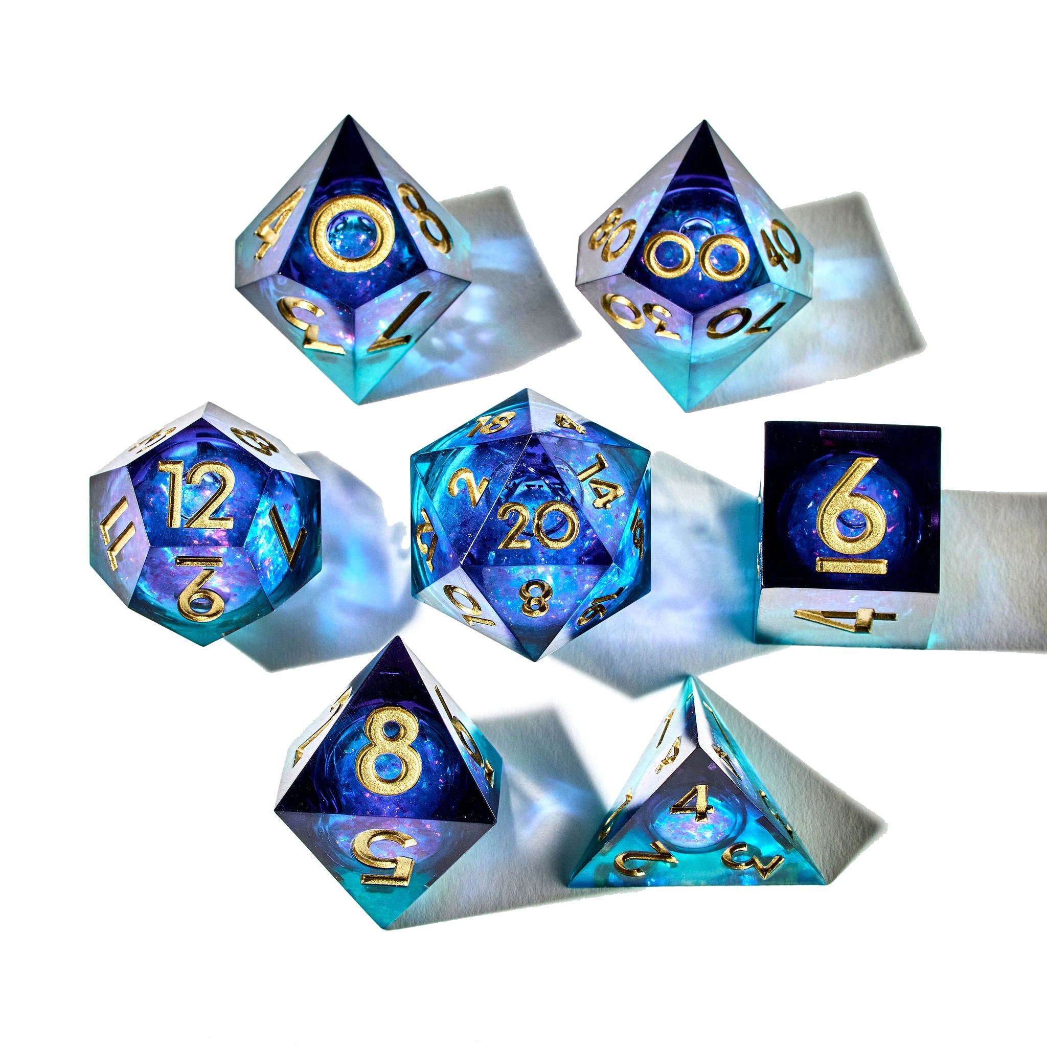 Tears of the Witch 7-Piece Liquid Core Dice Set