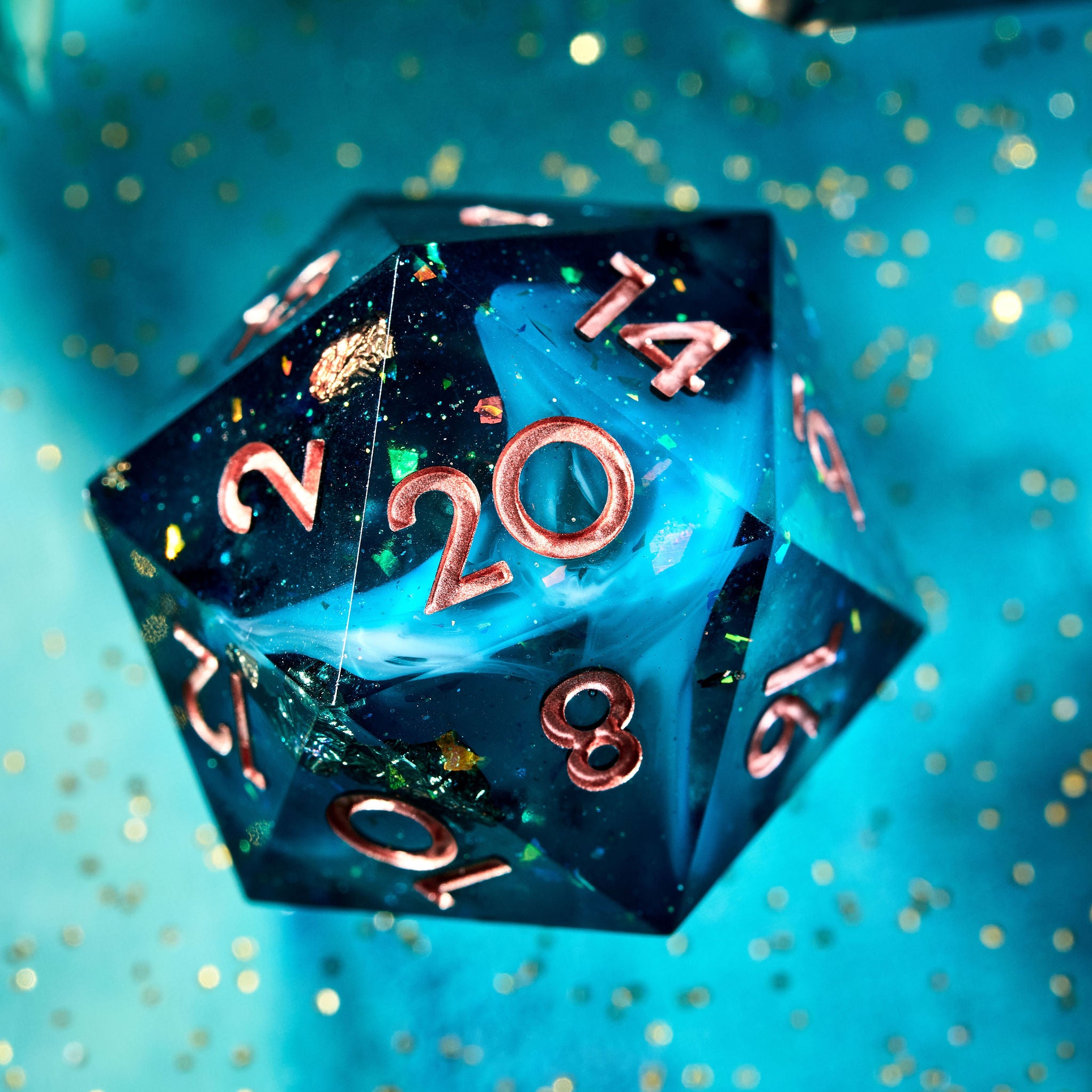 Seashore 7-Piece Polyhedral Dice Set