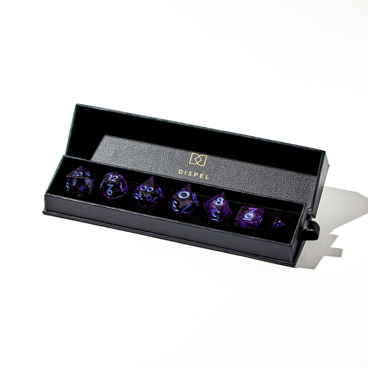 Questionable Potions 7-Piece Liquid Core Dice Set