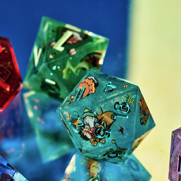 Avantris x Dispel Dice "Once Upon a Witchlight" Iconic 7-Piece Dice Set