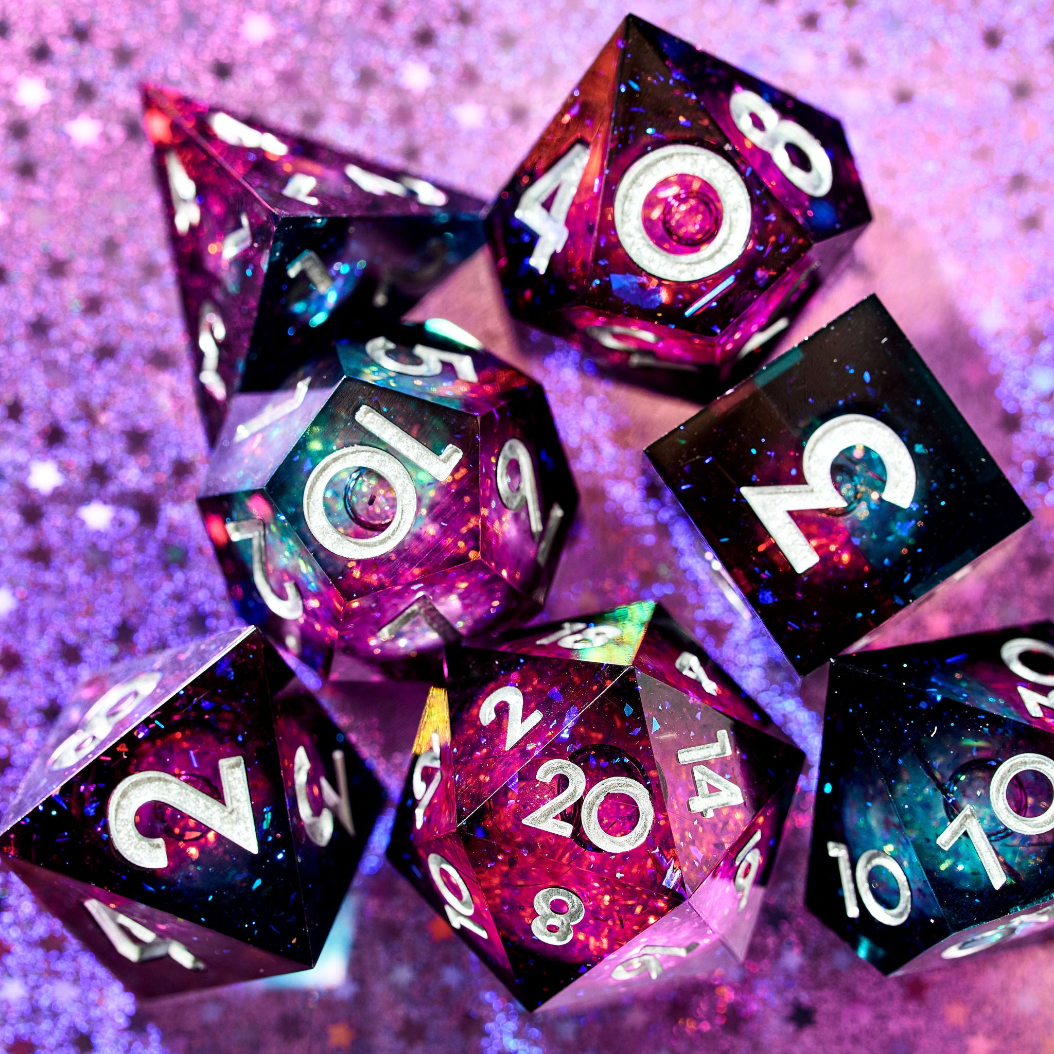 OTP 7-Piece Liquid Core Dice Set