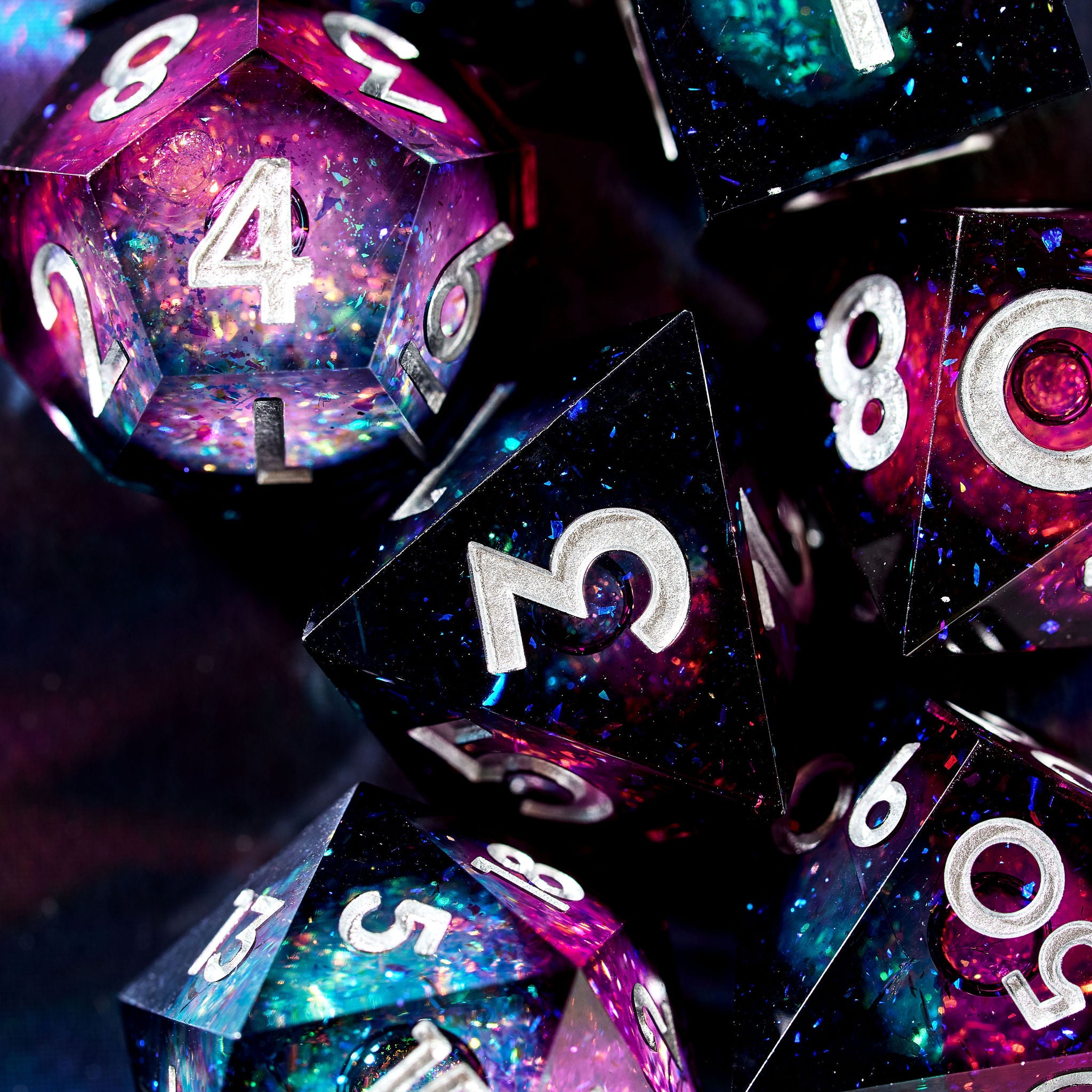 OTP 7-Piece Liquid Core Dice Set