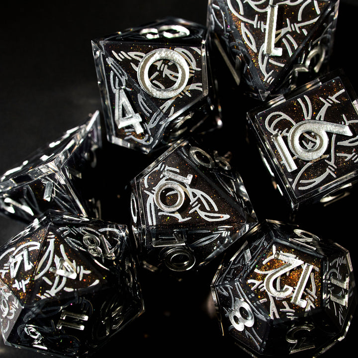 Do Not Cross 7-Piece Iconic Dice Set