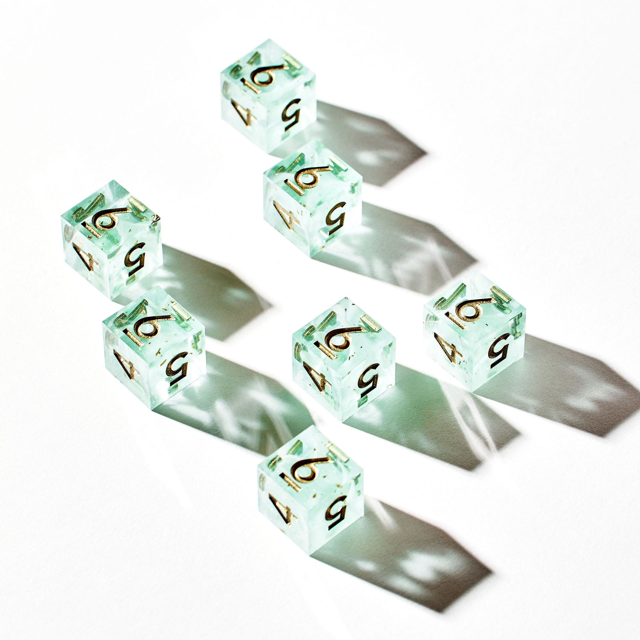 Cloudscape 7-Piece Polyhedral Dice Set - Dispel Dice - Premium DnD Dice & Accessories