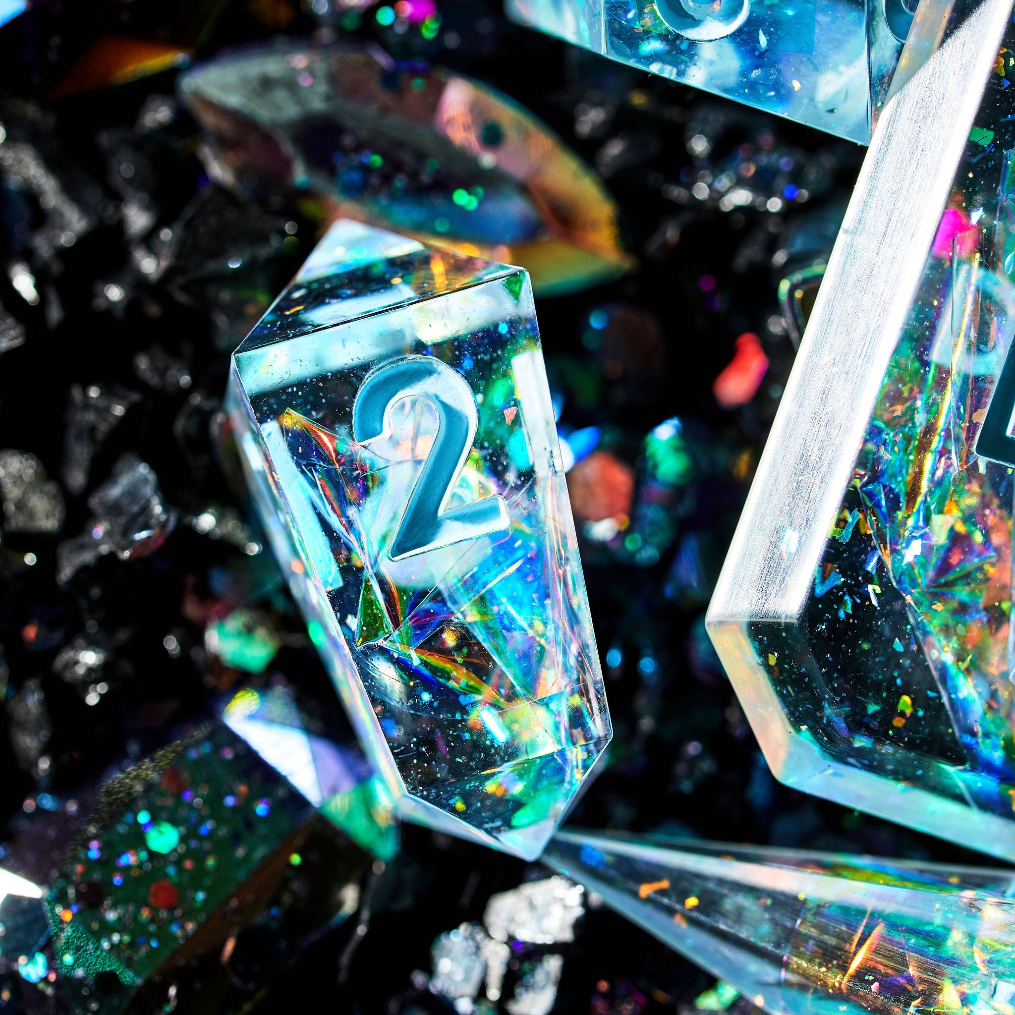 Girl's Best Friend 7-Piece Jewel Shape Dice Set