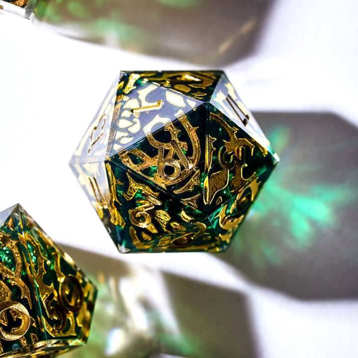 Emerald Grove Iconic 7-Piece Dice Set