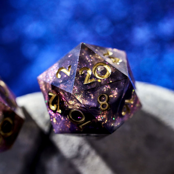 Gen Con Exclusive Cosmic Dust Single D20 - Dispel Dice - Premium DnD Dice & Accessories