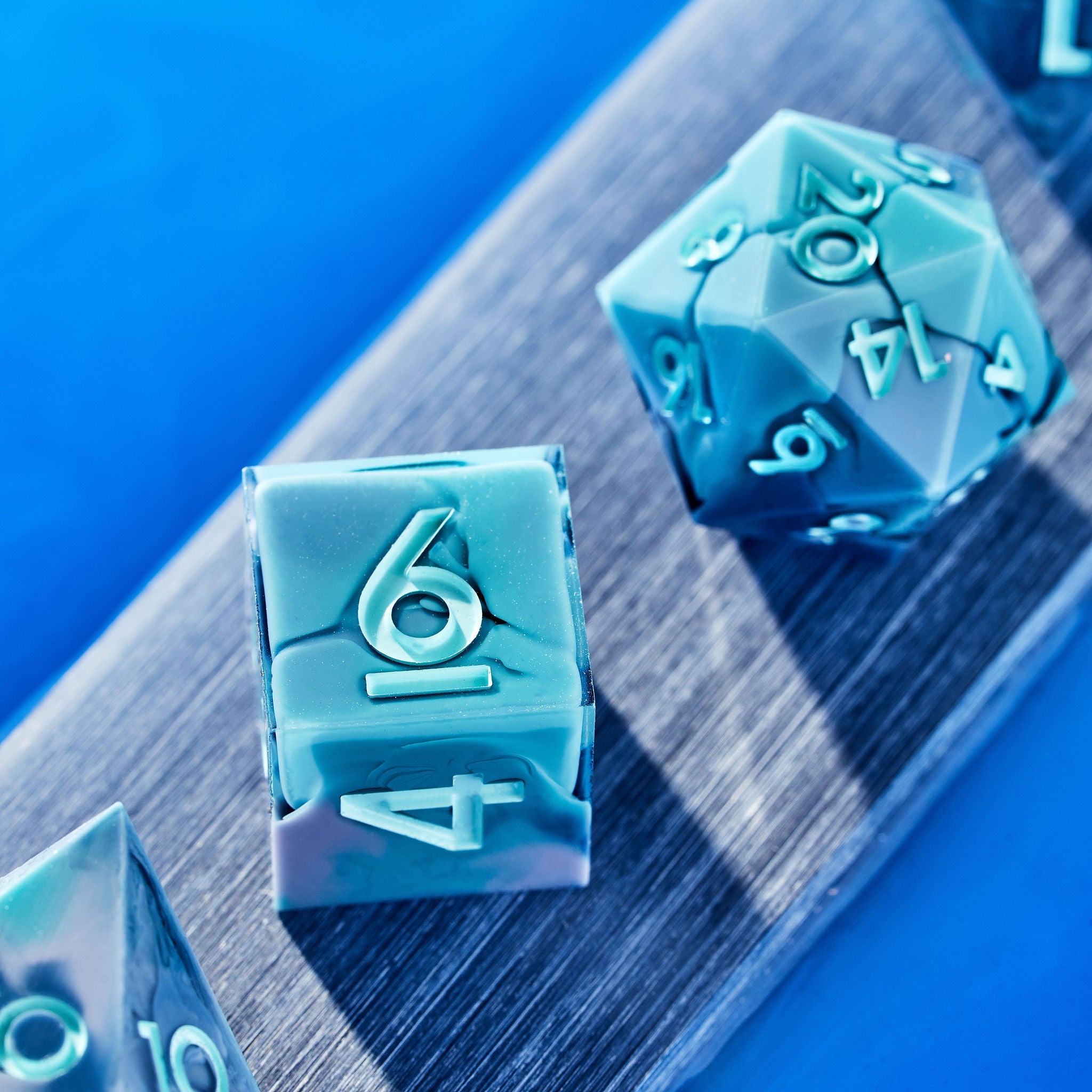 Marble Soda 7-Piece Polyhedral Dice Set - Dispel Dice - Premium DnD Dice & Accessories