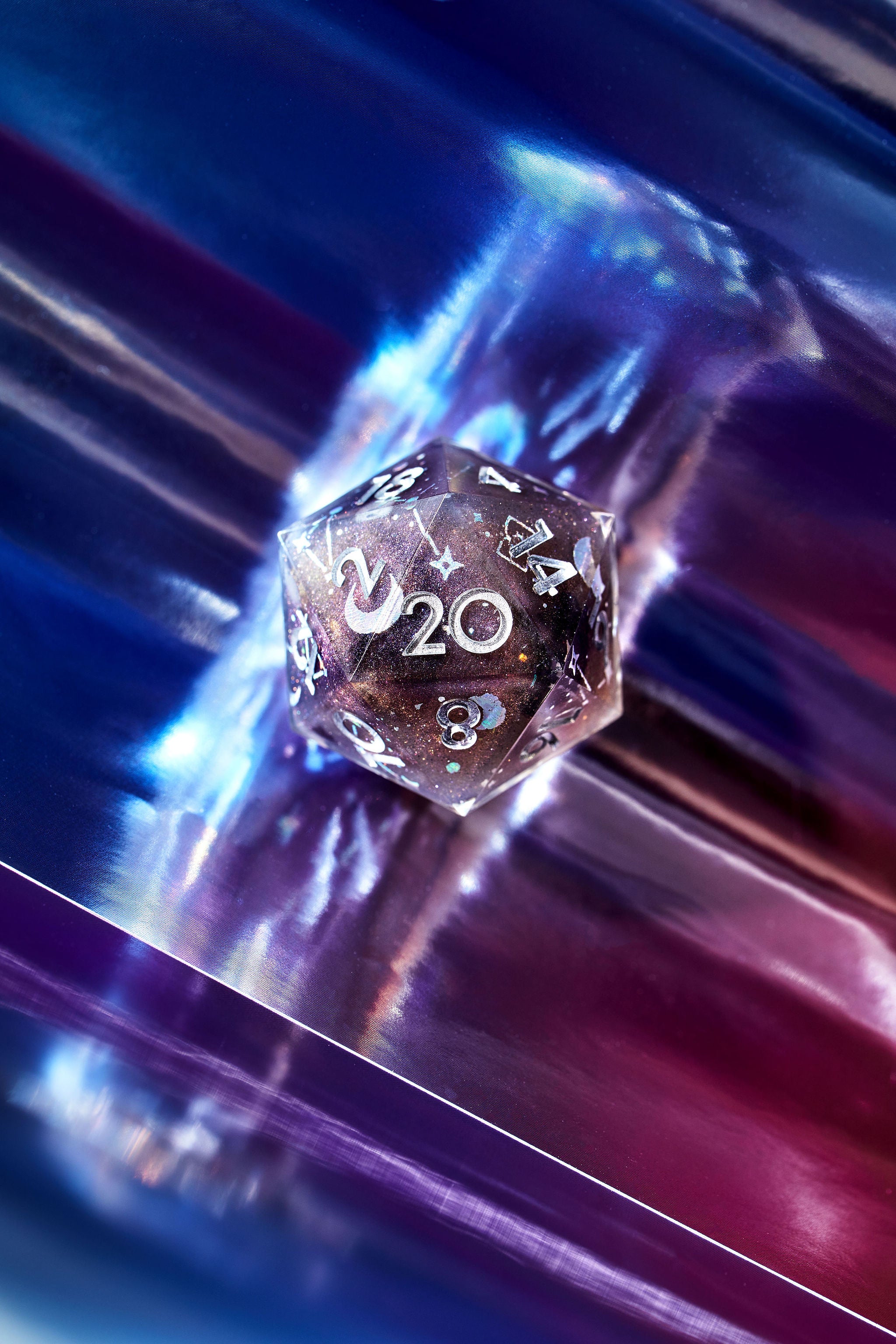 Celestial Sphere 7-Piece Polyhedral Dice Set - Dispel Dice - Premium DnD Dice & Accessories