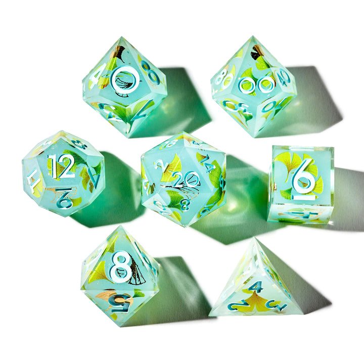 Ginkgos 7-Piece Iconic Dice Set
