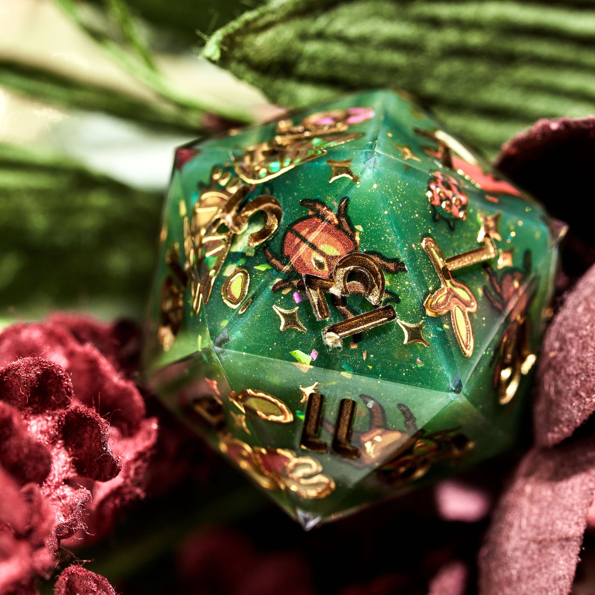 Creepy Crawlies Iconic 7-Piece Dice Set - Dispel Dice - Premium DnD Dice & Accessories