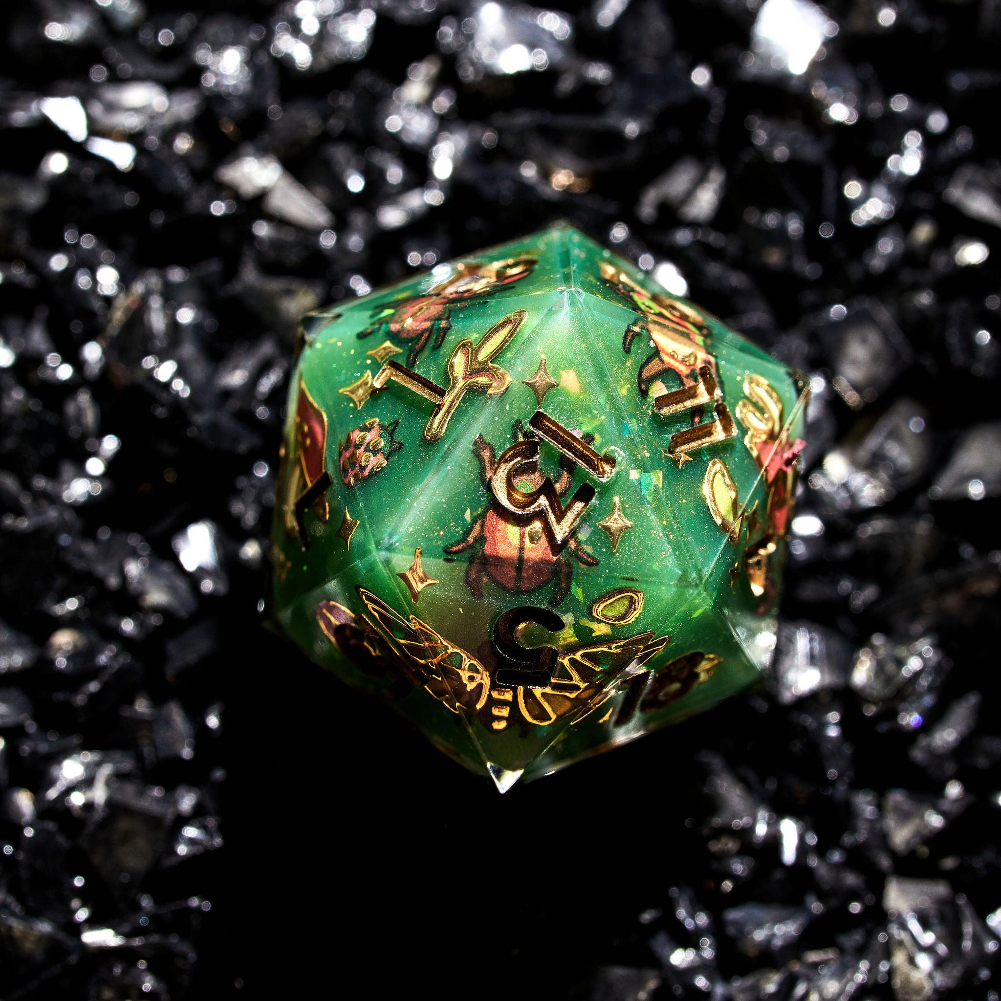 Creepy Crawlies Iconic 7-Piece Dice Set - Dispel Dice - Premium DnD Dice & Accessories