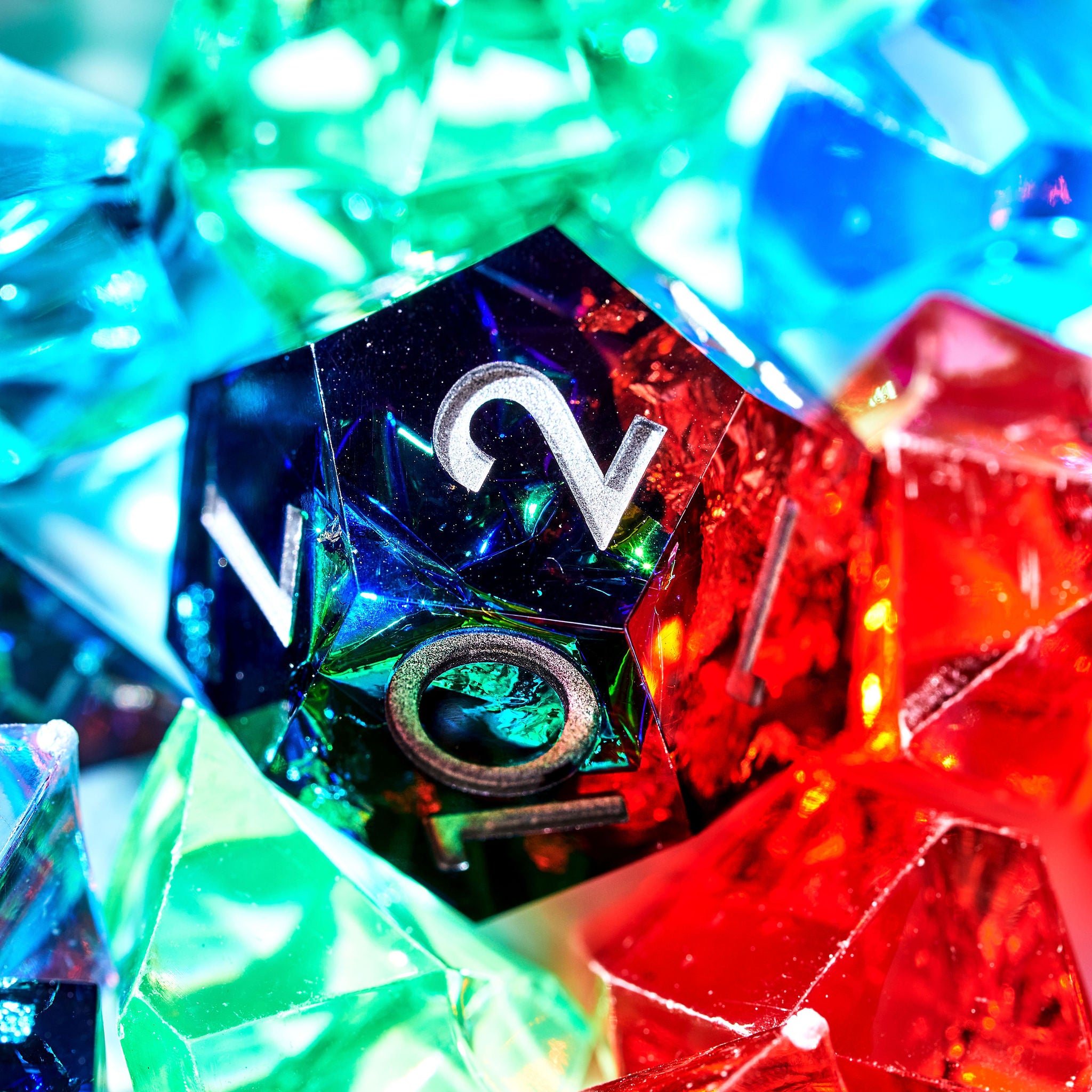 Total Party Kill 7-Piece Polyhedral Dice Set | Dispel Dice