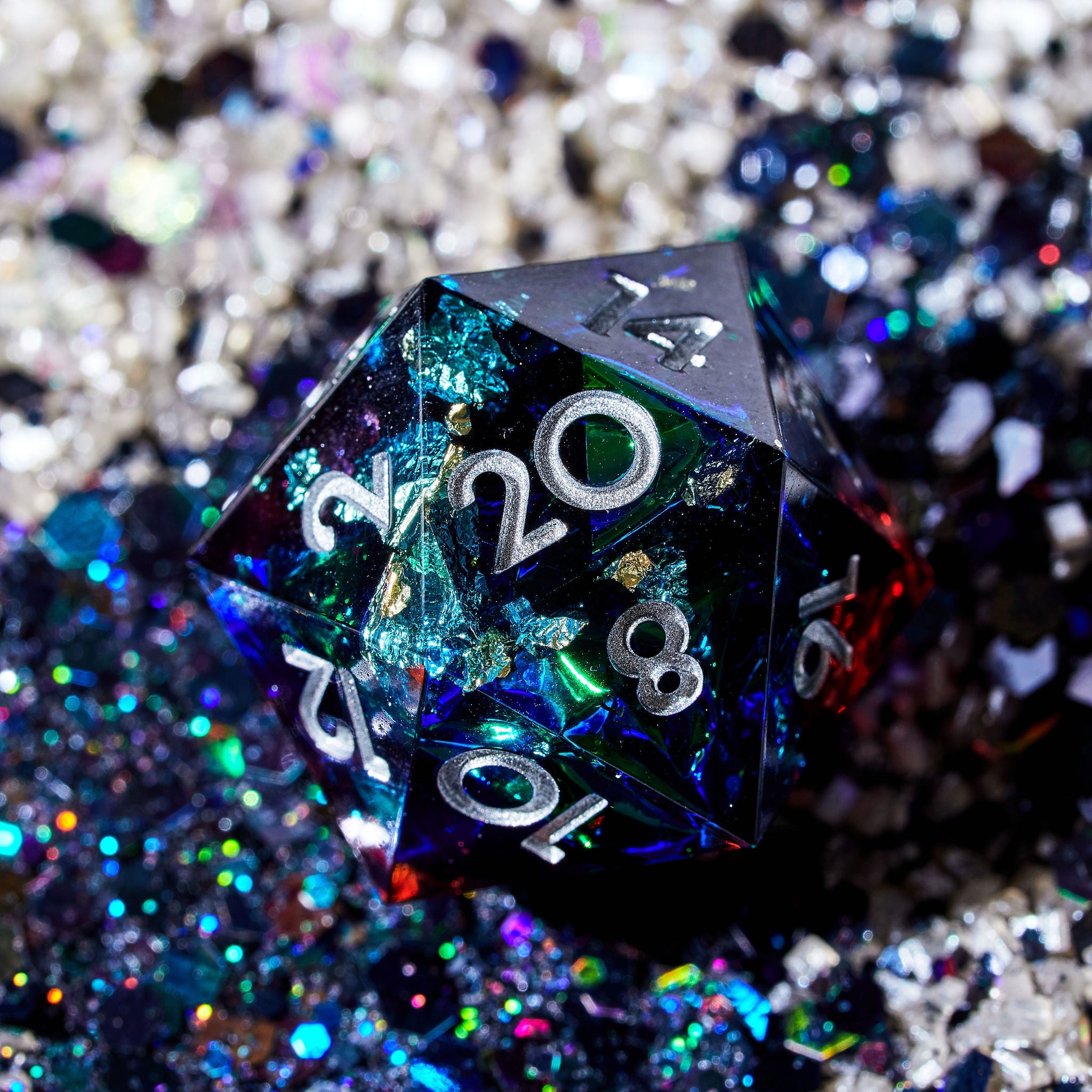 Total Party Kill 7-Piece Polyhedral Dice Set - Dispel Dice - Premium DnD Dice & Accessories