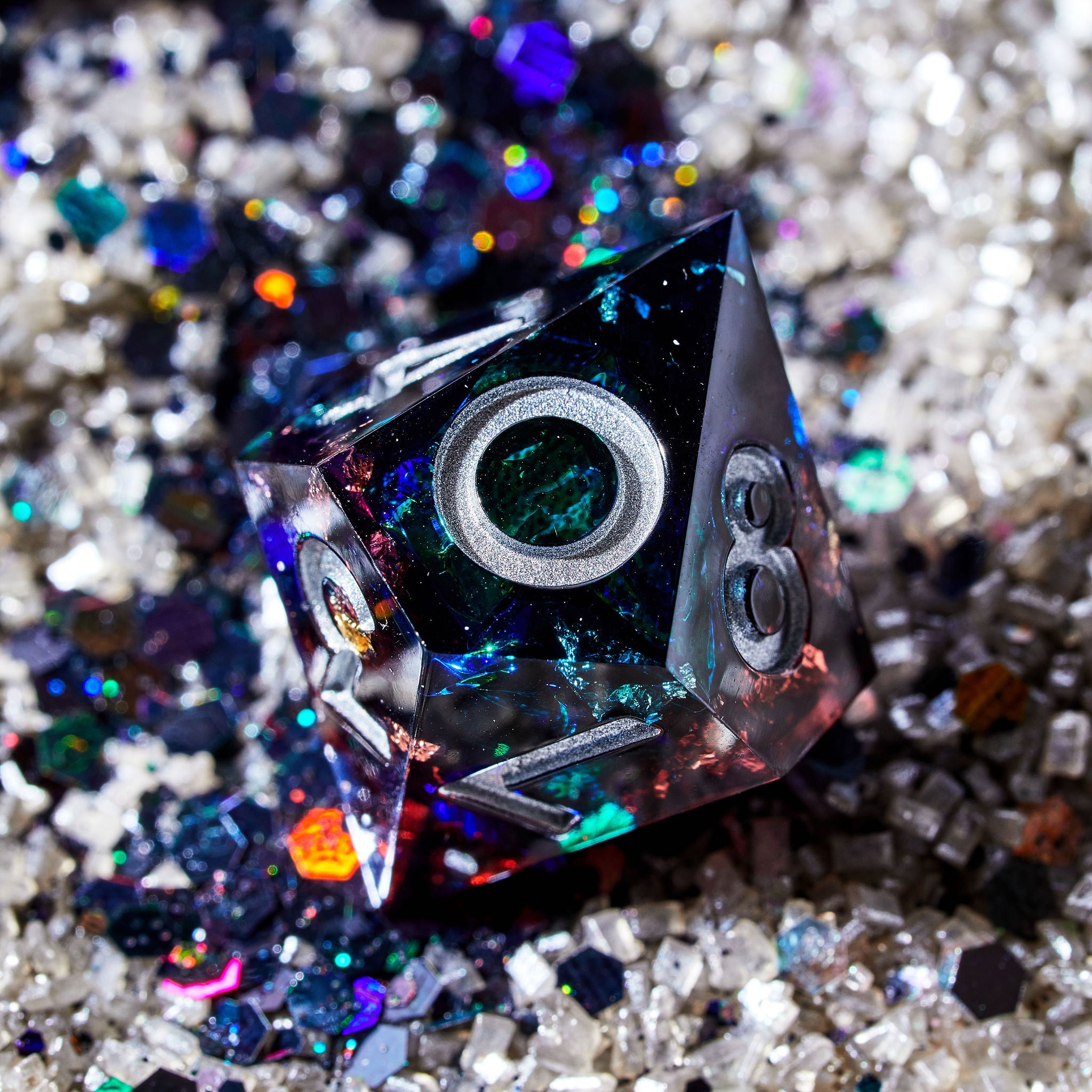 Total Party Kill 7-Piece Polyhedral Dice Set - Dispel Dice - Premium DnD Dice & Accessories