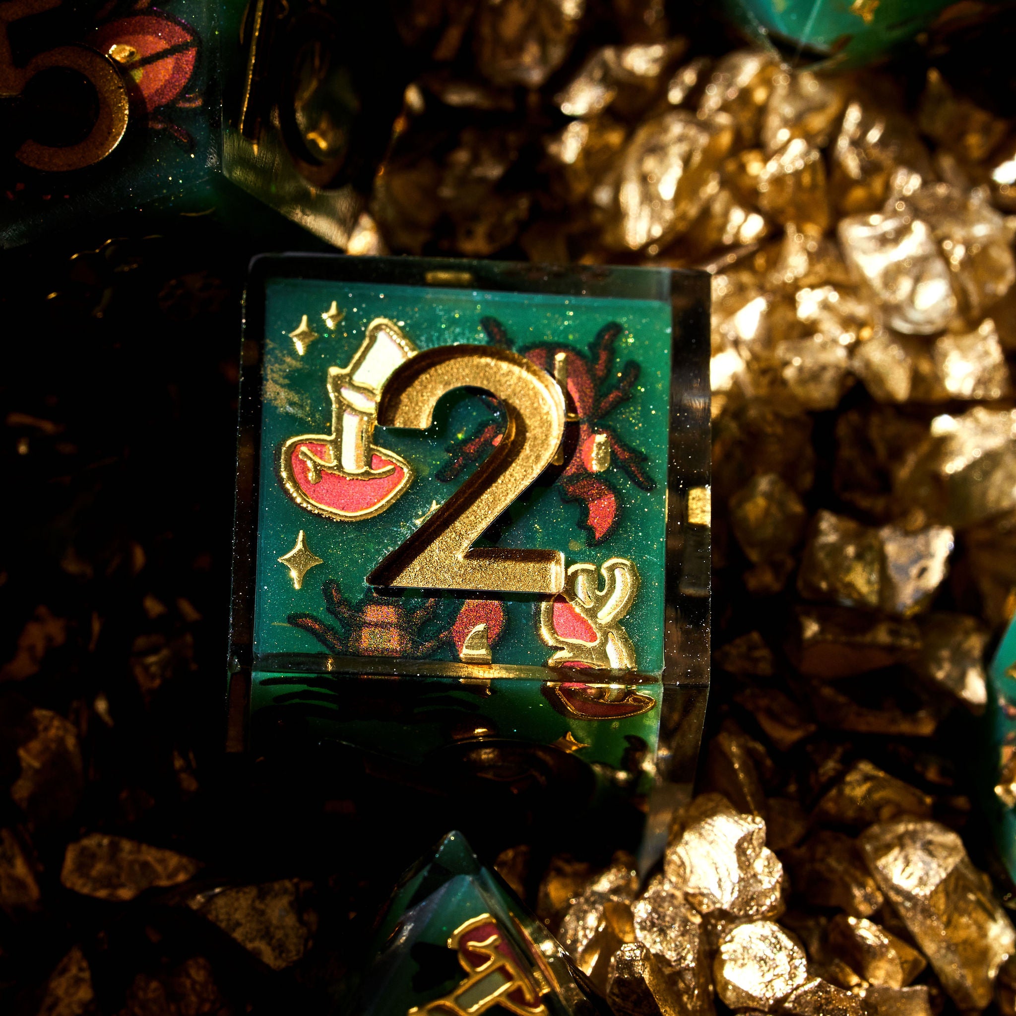 Creepy Crawlies Iconic 7-Piece Dice Set - Dispel Dice - Premium DnD Dice & Accessories