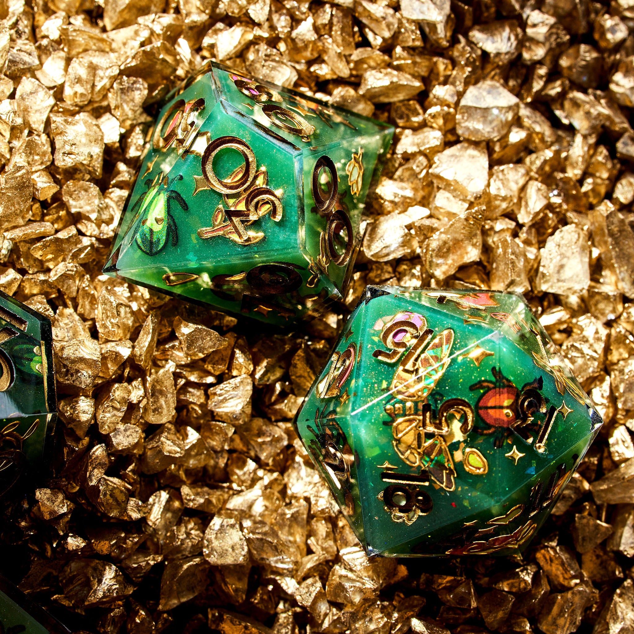 Creepy Crawlies Iconic 7-Piece Dice Set - Dispel Dice - Premium DnD Dice & Accessories