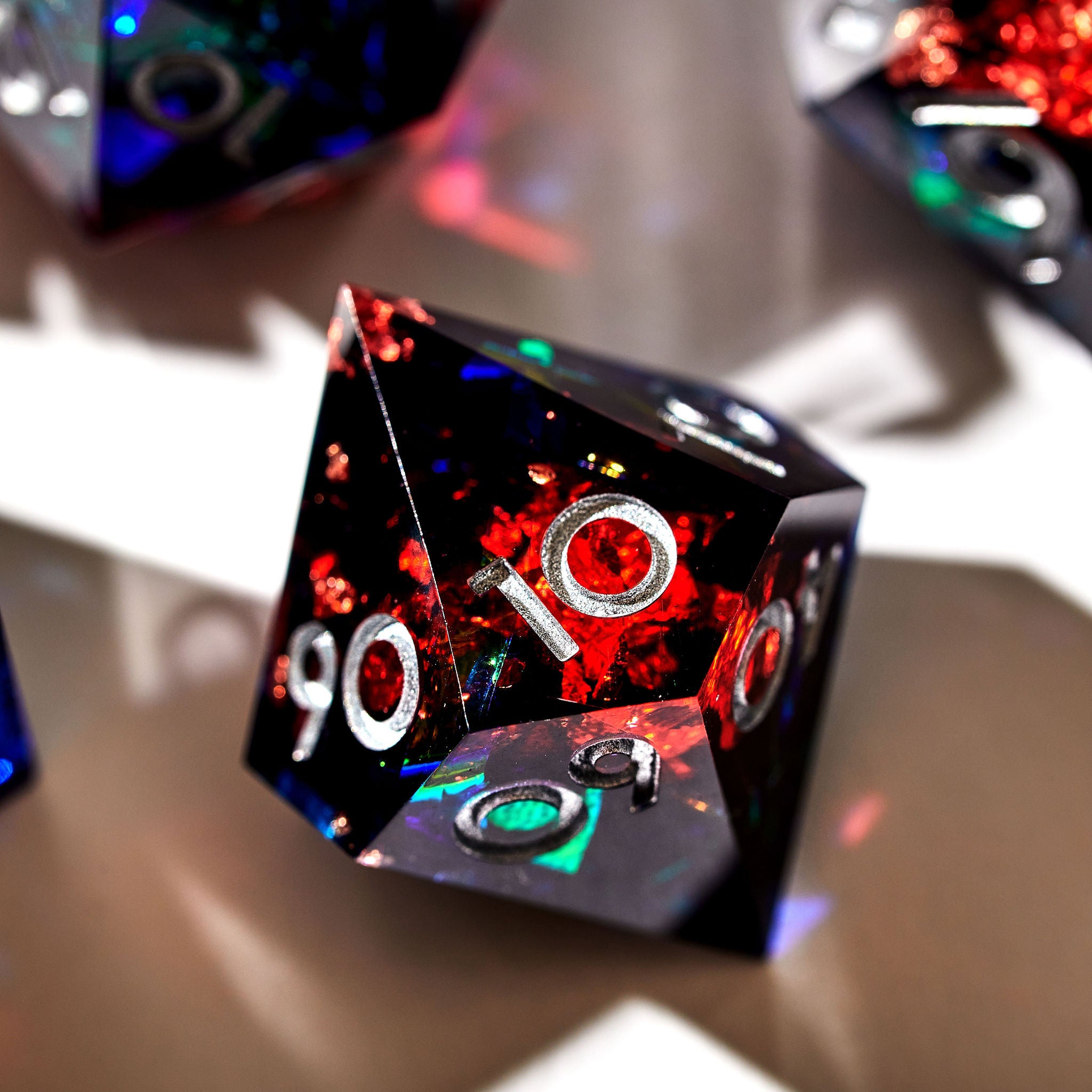 Total Party Kill 7-Piece Polyhedral Dice Set - Dispel Dice - Premium DnD Dice & Accessories