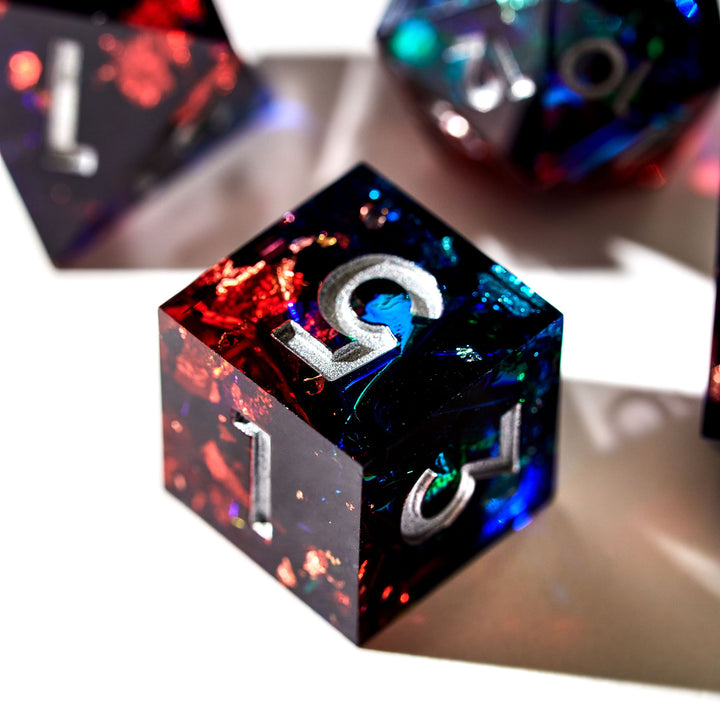 Total Party Kill 7-Piece Polyhedral Dice Set - Dispel Dice - Premium DnD Dice & Accessories