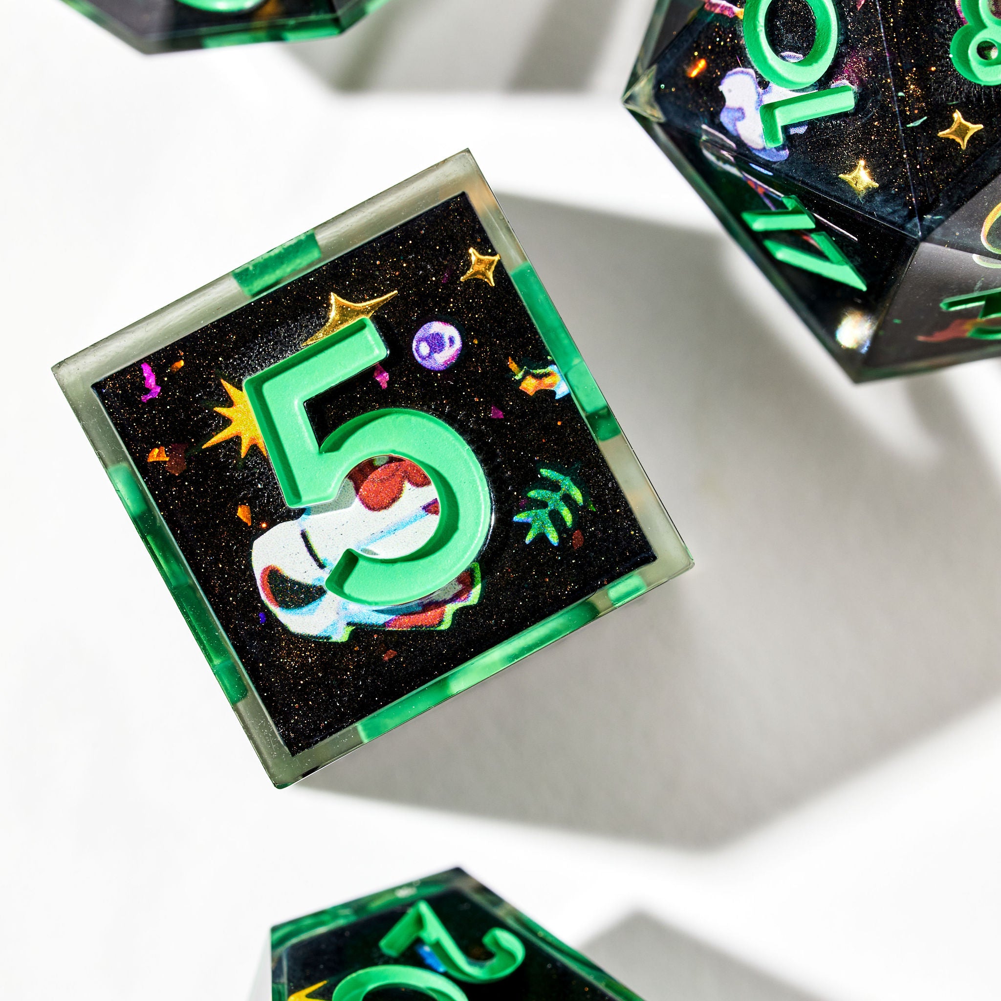 "Healer" RPG-inspired Iconic 7-Piece Dice Set - Dispel Dice - Premium DnD Dice & Accessories