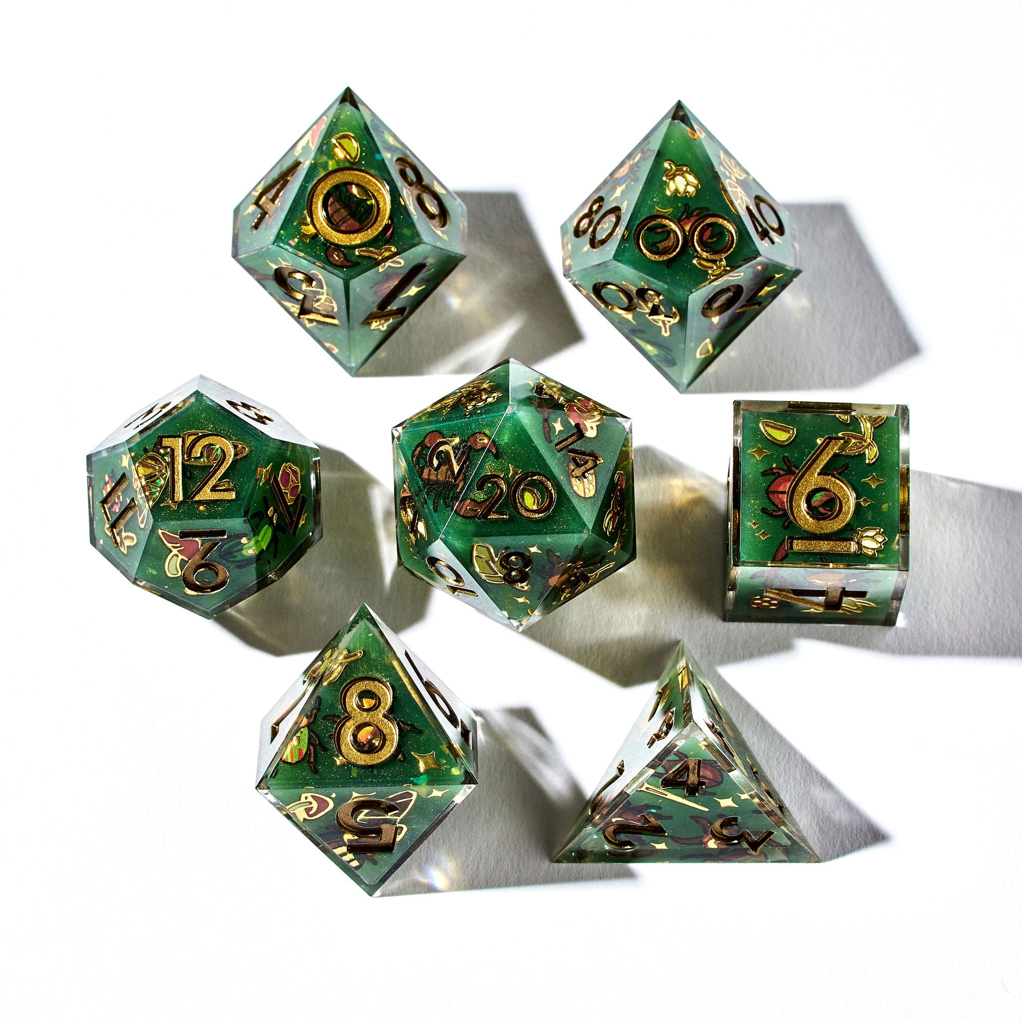 Creepy Crawlies Iconic 7-Piece Dice Set