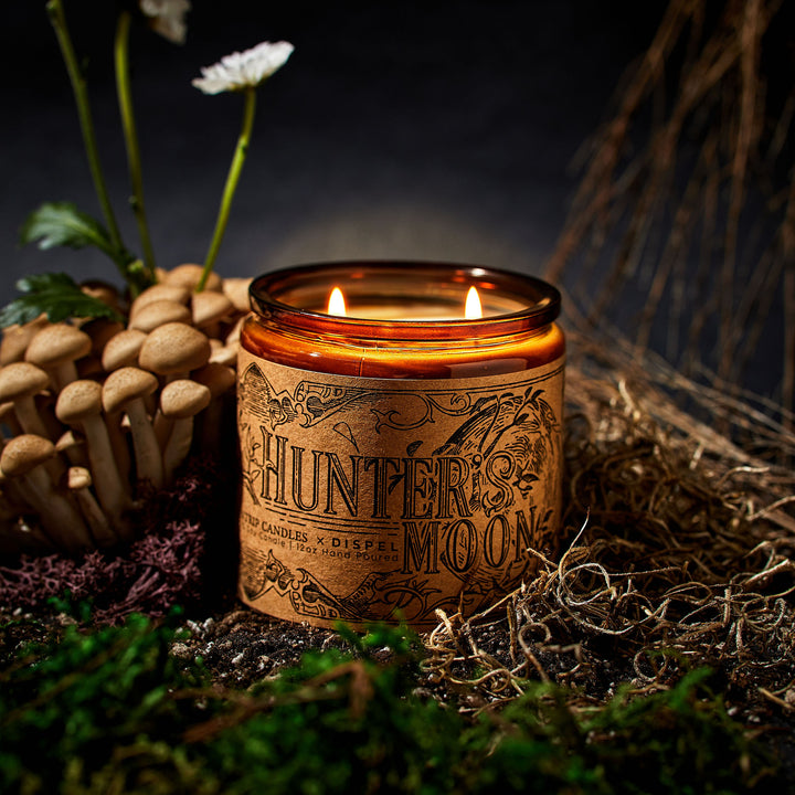 Dispel Dice x Cantrip Candles "Hunter's Moon" Scented Soy Candle (12 oz.) - Dispel Dice - Premium DnD Dice & Accessories