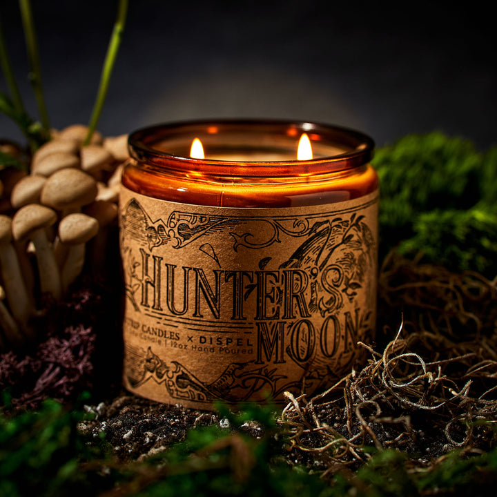 Dispel Dice x Cantrip Candles "Hunter's Moon" Scented Soy Candle (12 oz.) - Dispel Dice - Premium DnD Dice & Accessories