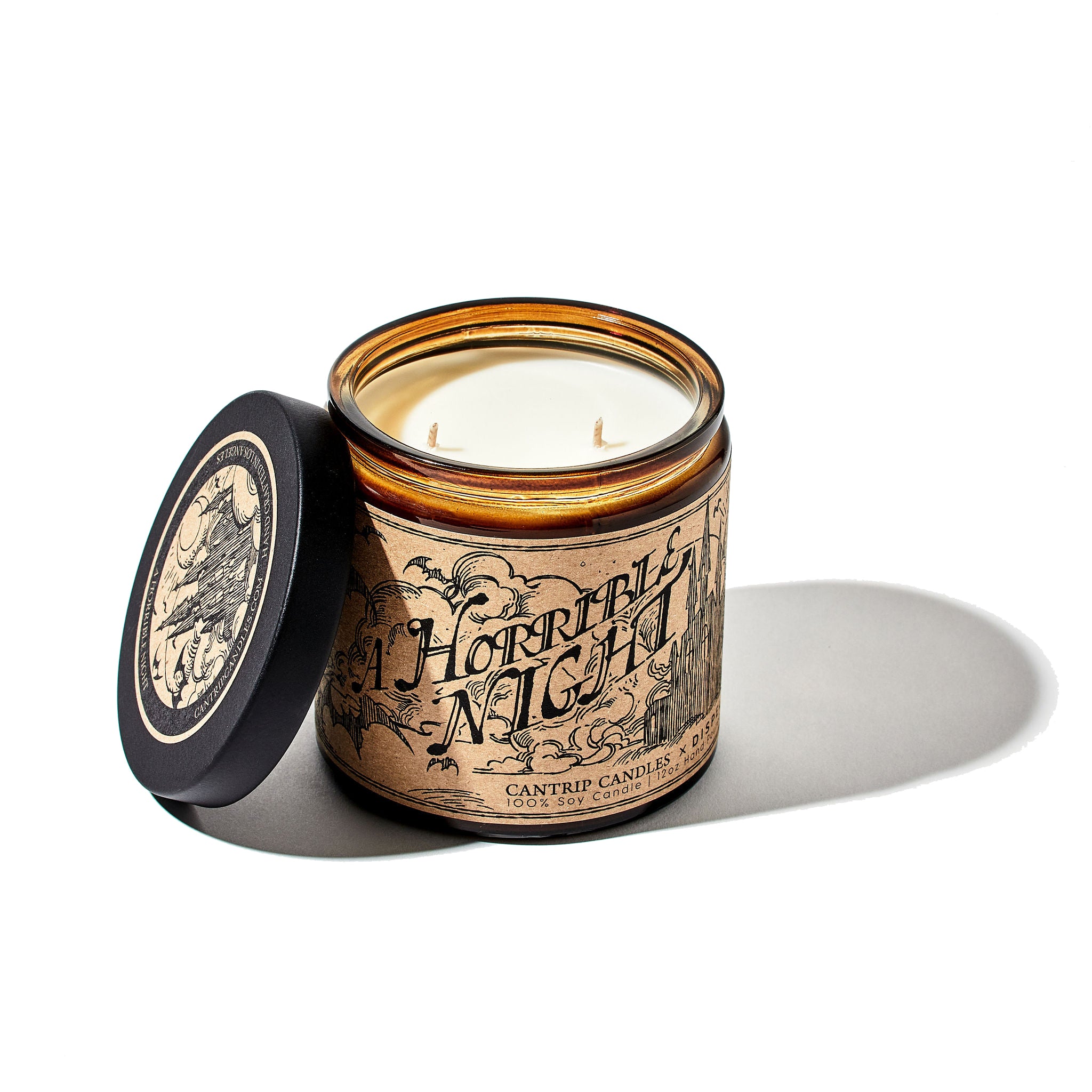 Dispel Dice x Cantrip Candles "A Horrible Night" Scented Soy Candle (12 oz.)