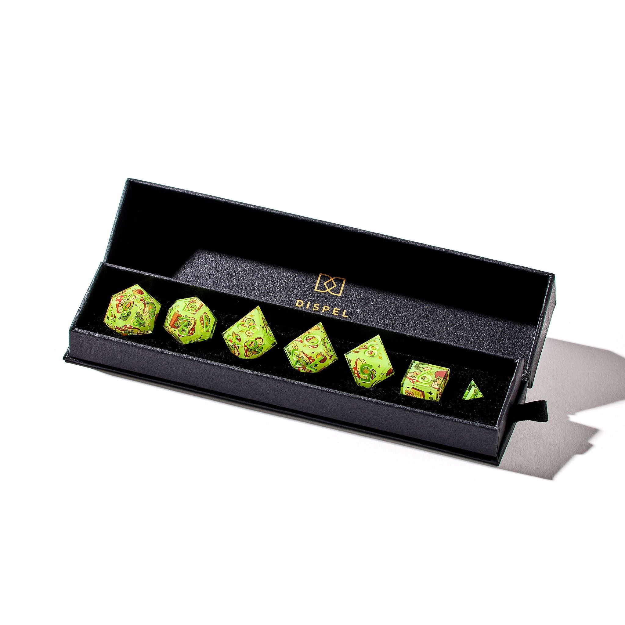 Toadstool Frogs 7-Piece Iconic Dice Set