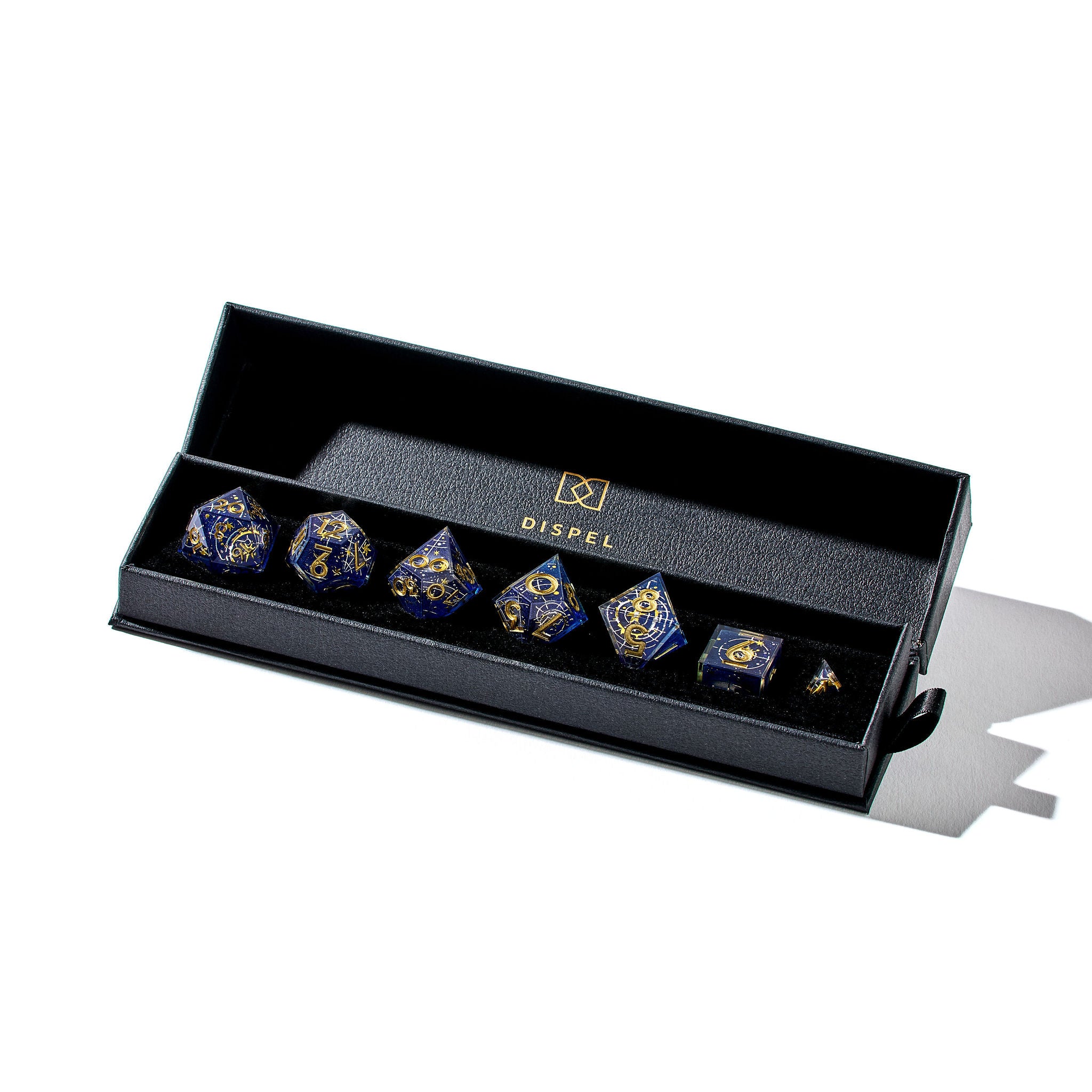 Pointy Hat x Dispel Dice "Arcane Constellations" 7-Piece Iconic Dice Set
