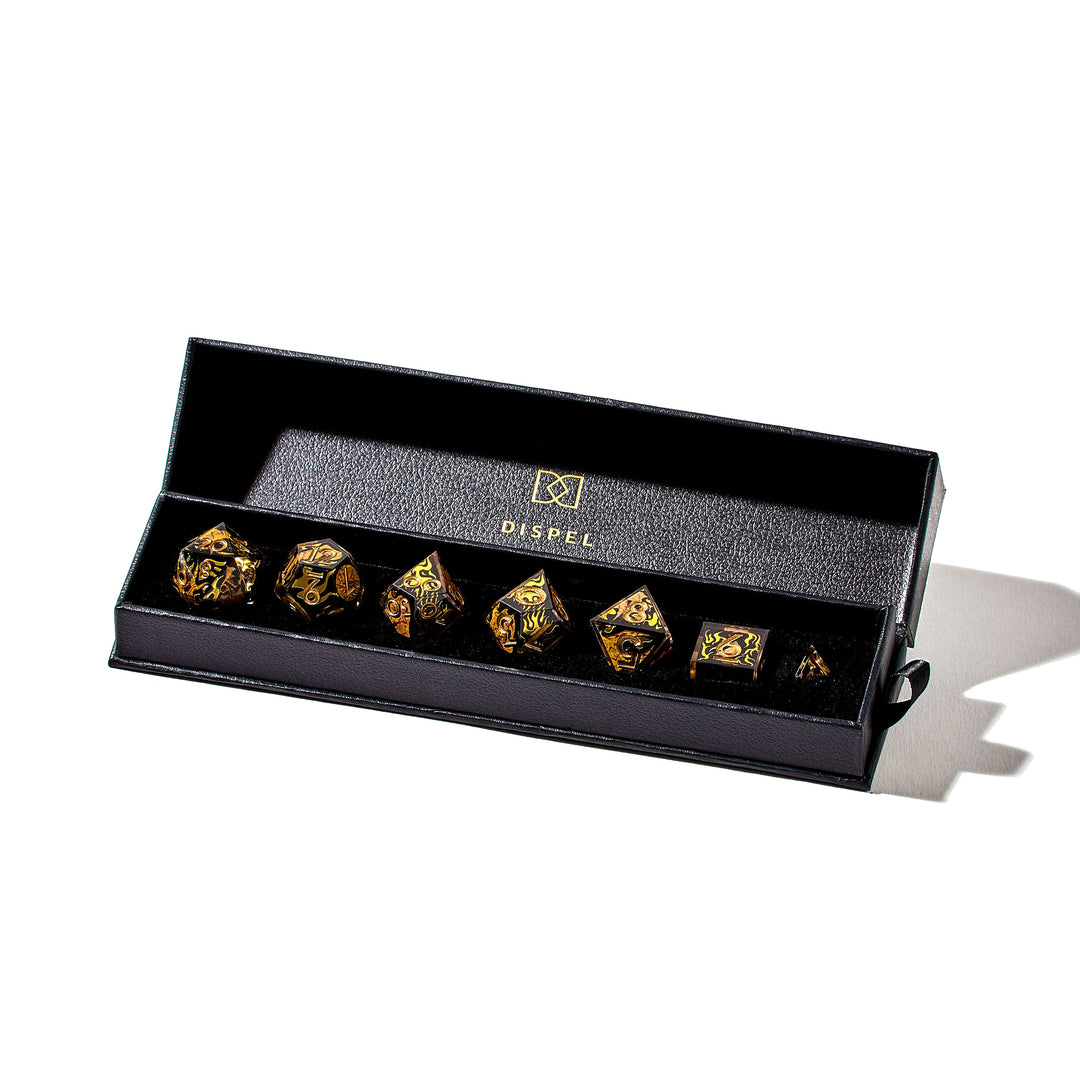 Quest's End x Dispel "Dragon Bones" 7-Piece Iconic Dice Set