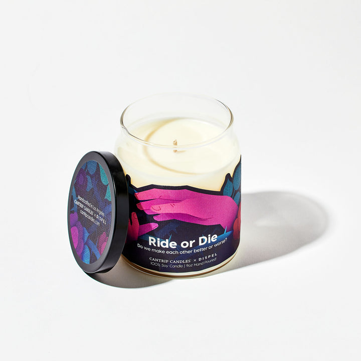 Dispel Dice x Cantrip Candles "Ride or Die" Scented Soy Candle (9 oz.)