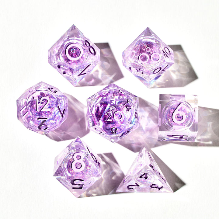 Dreams of Lavender 7-Piece Liquid Core Dice Set