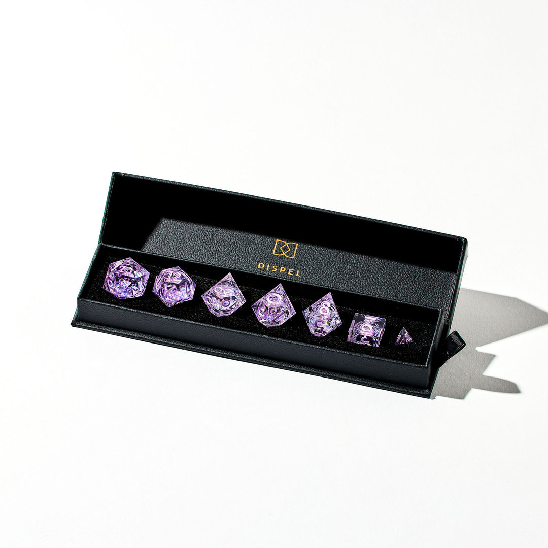 Dreams of Lavender 7-Piece Liquid Core Dice Set