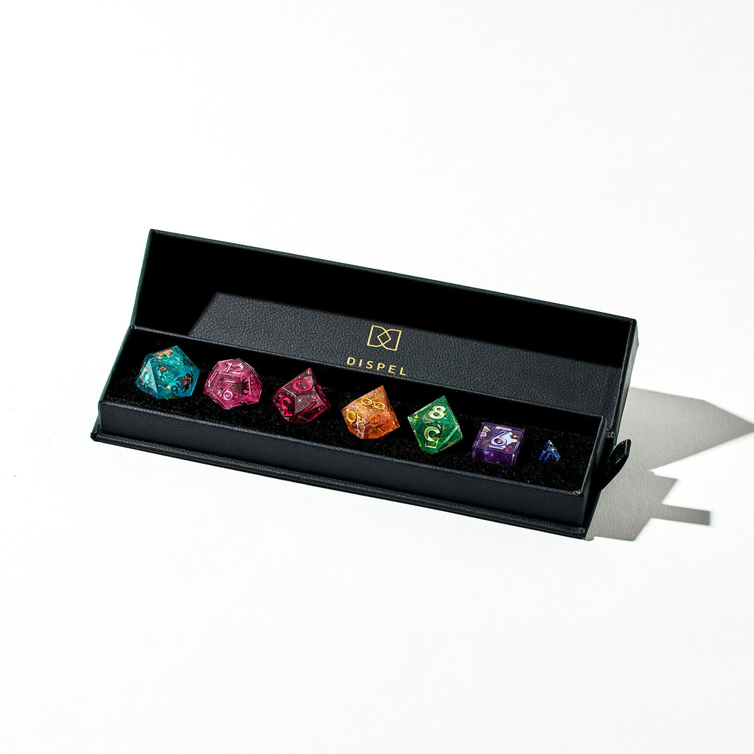 Avantris x Dispel Dice "Once Upon a Witchlight" Iconic 7-Piece Dice Set