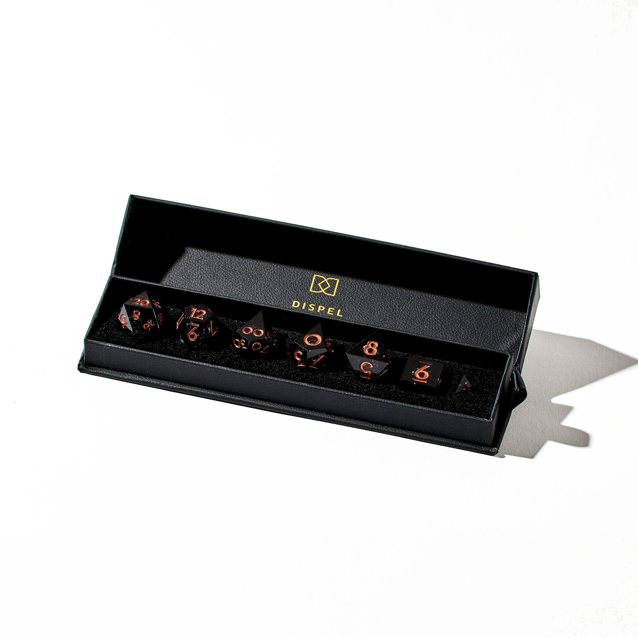 Midnight Dance 7-Piece Liquid Core Dice Set