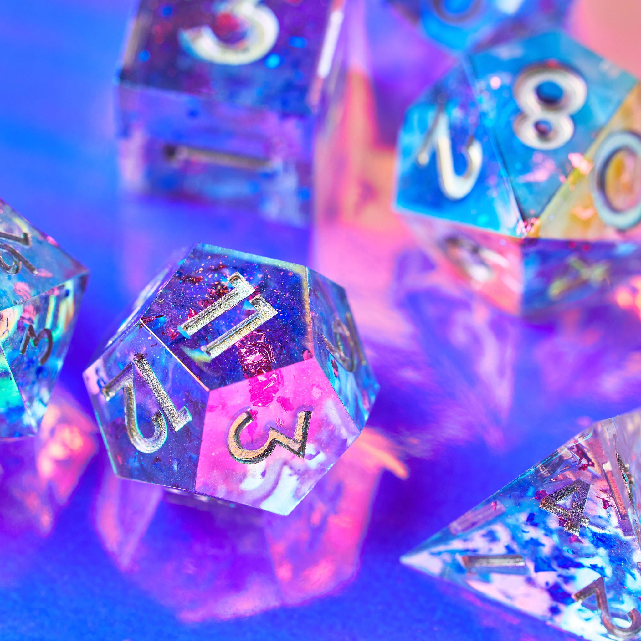 Asteroid Blues 7-Piece Iridescent Set | Dispel Dice