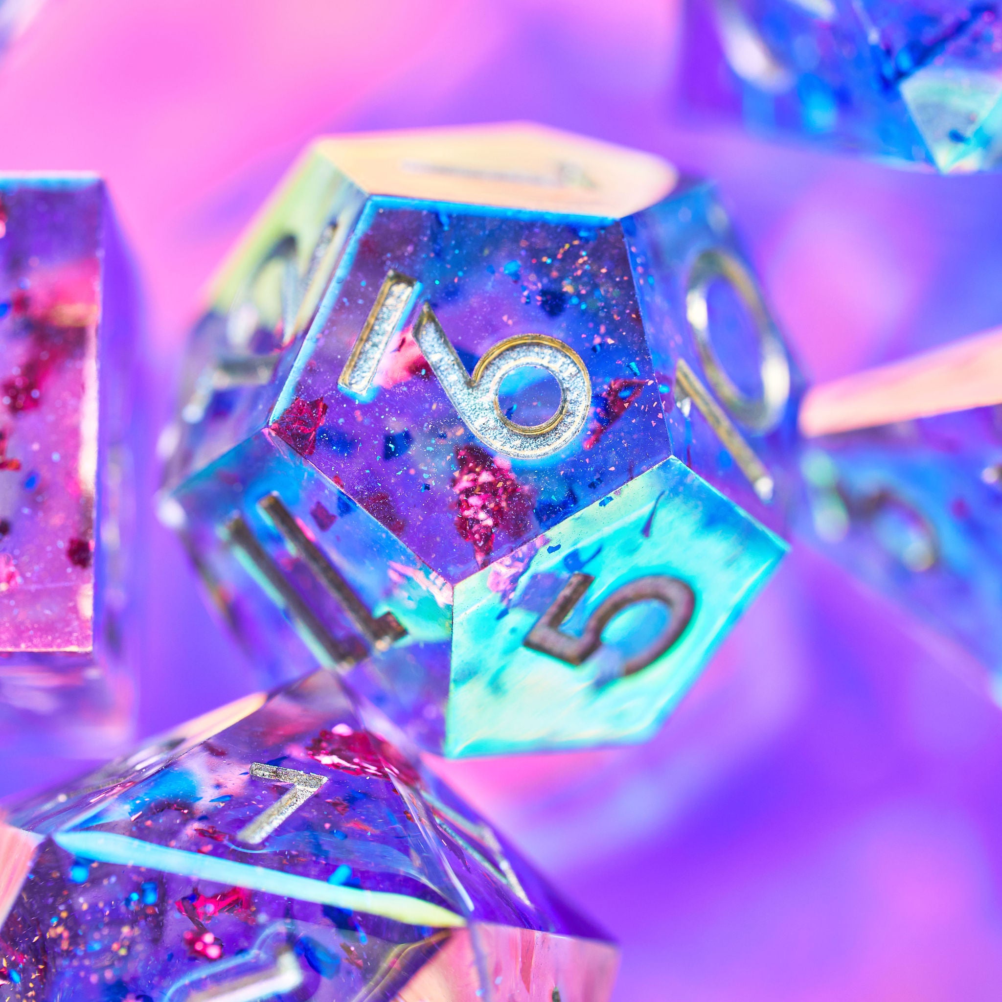 Asteroid Blues 7-Piece Iridescent Set | Dispel Dice