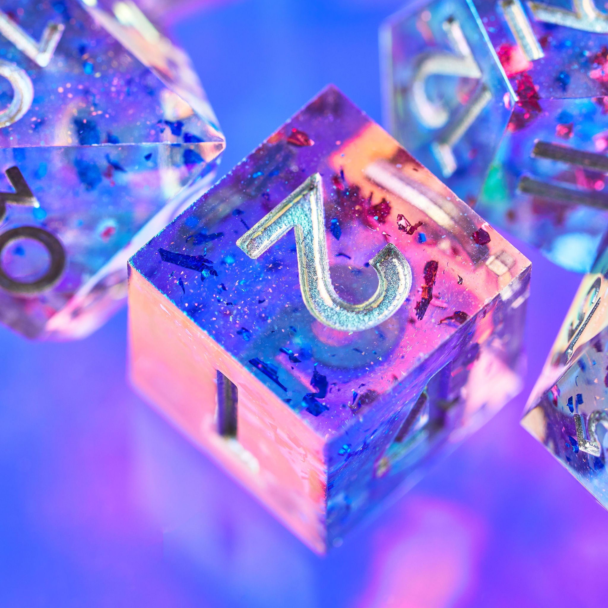 Asteroid Blues 7-Piece Iridescent Set | Dispel Dice