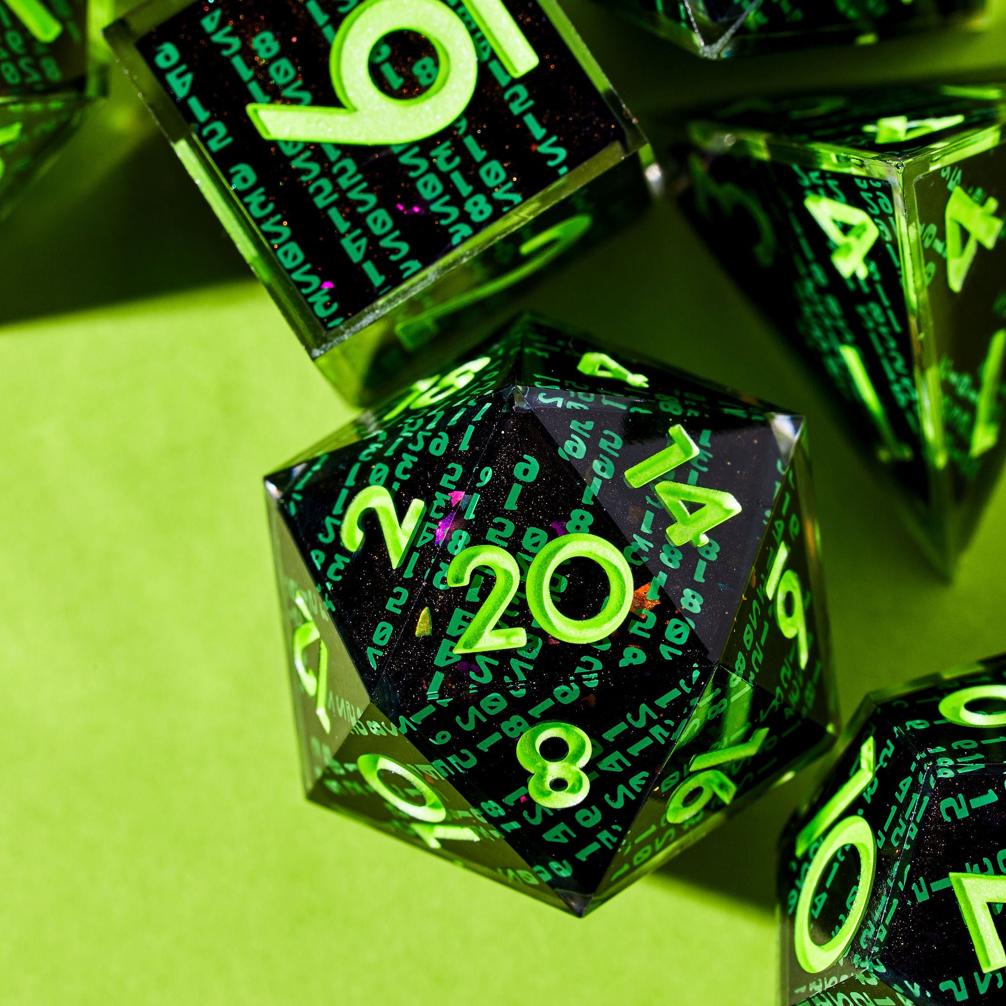 Coderain 7-Piece Iconic Dice Set | Dispel Dice